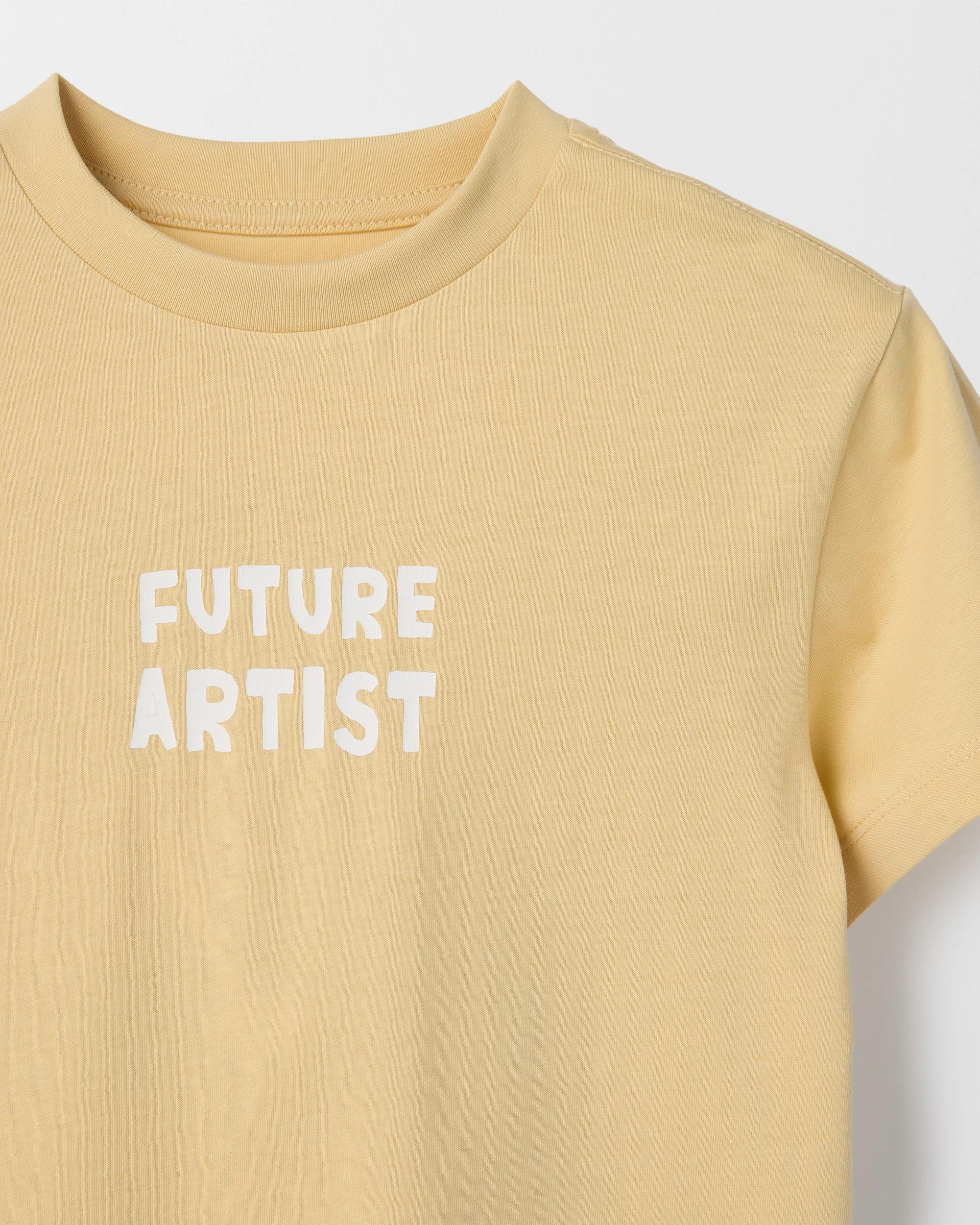 2 Target Kids Australian Cotton Short Sleeve Print T-Shirt YELLOW, 2 of 3