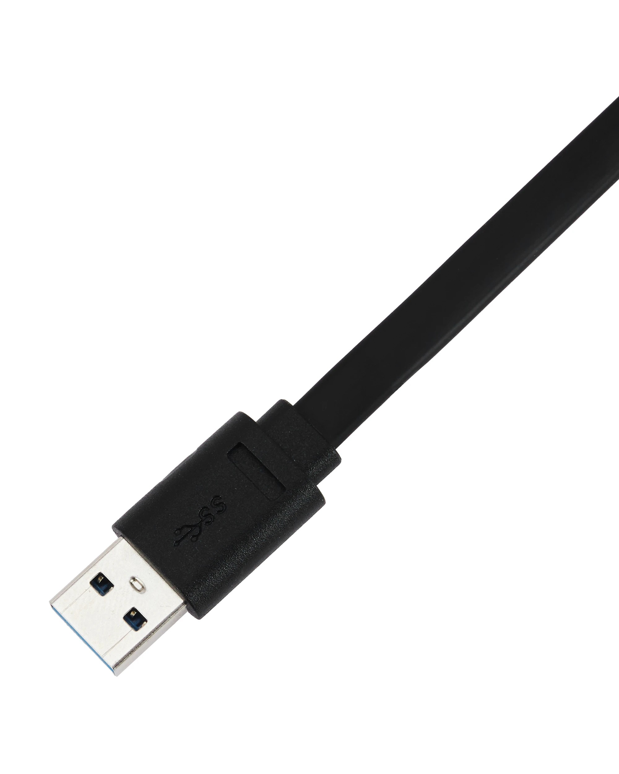 4 USB-A to USB-C Short Noodle Black Cable - 30cm, 4 of 6