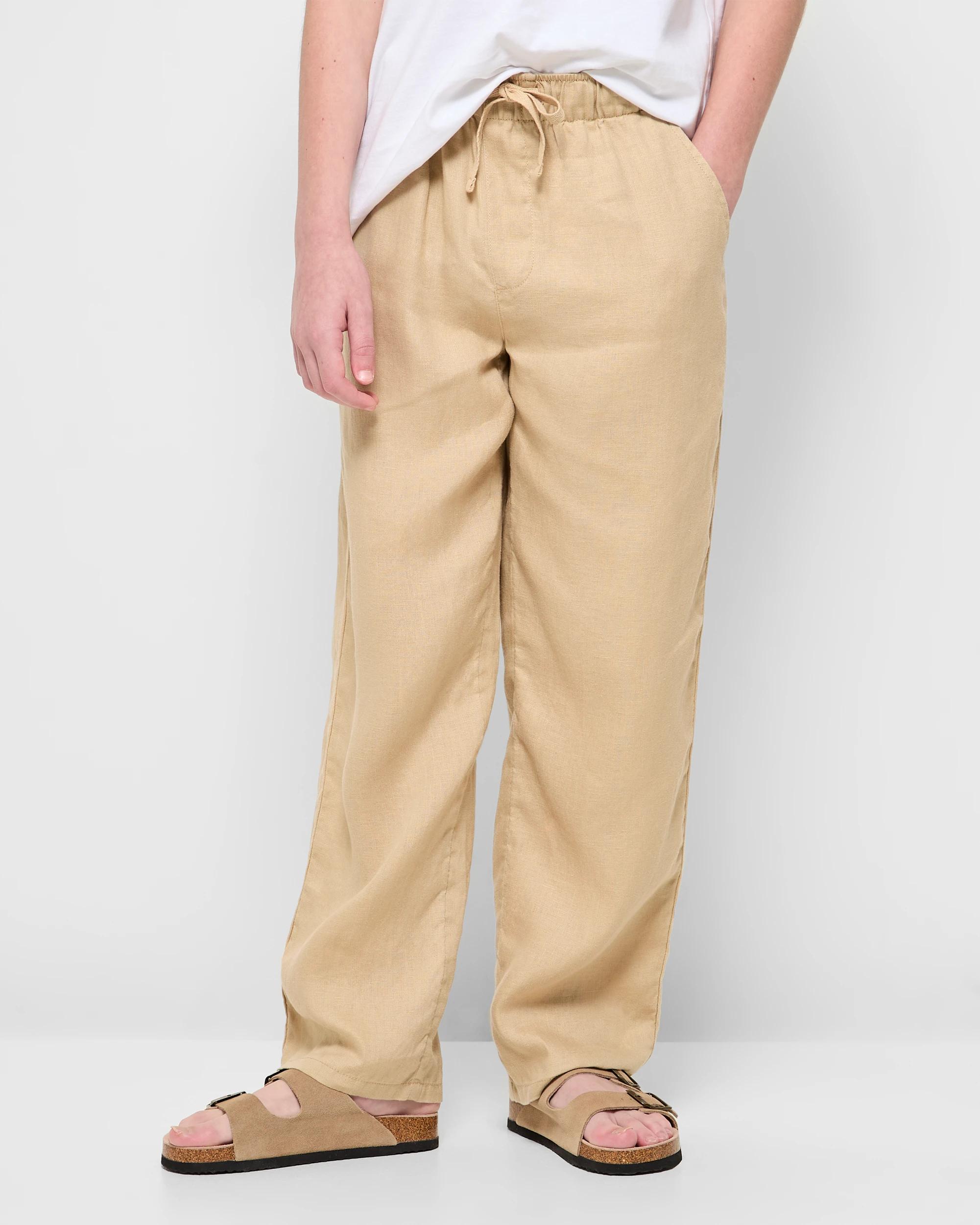 1 Target European Linen Pants TAN, 1 of 6
