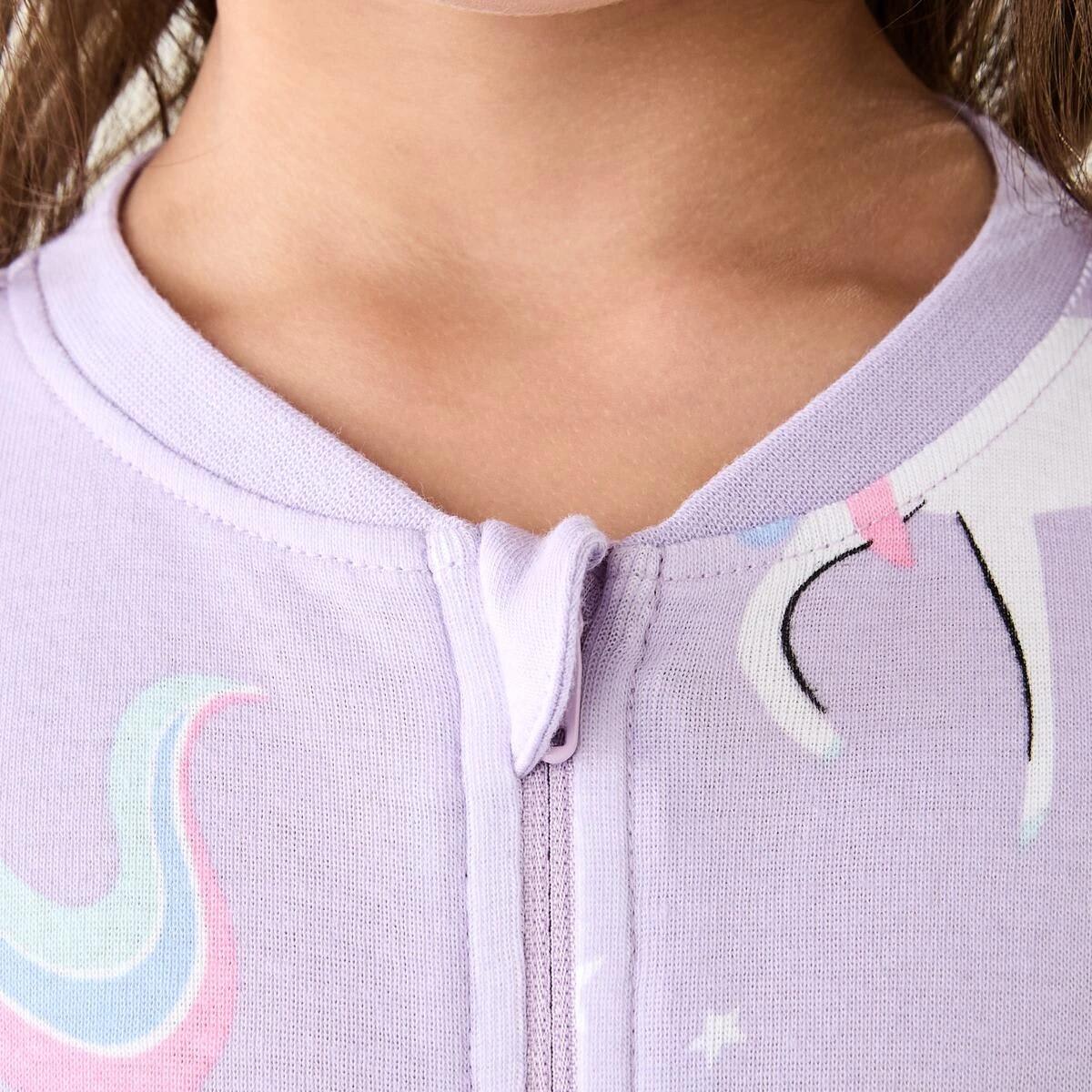 4 Rib All-In-One Sleepsuit Pur Uni, 4 of 9