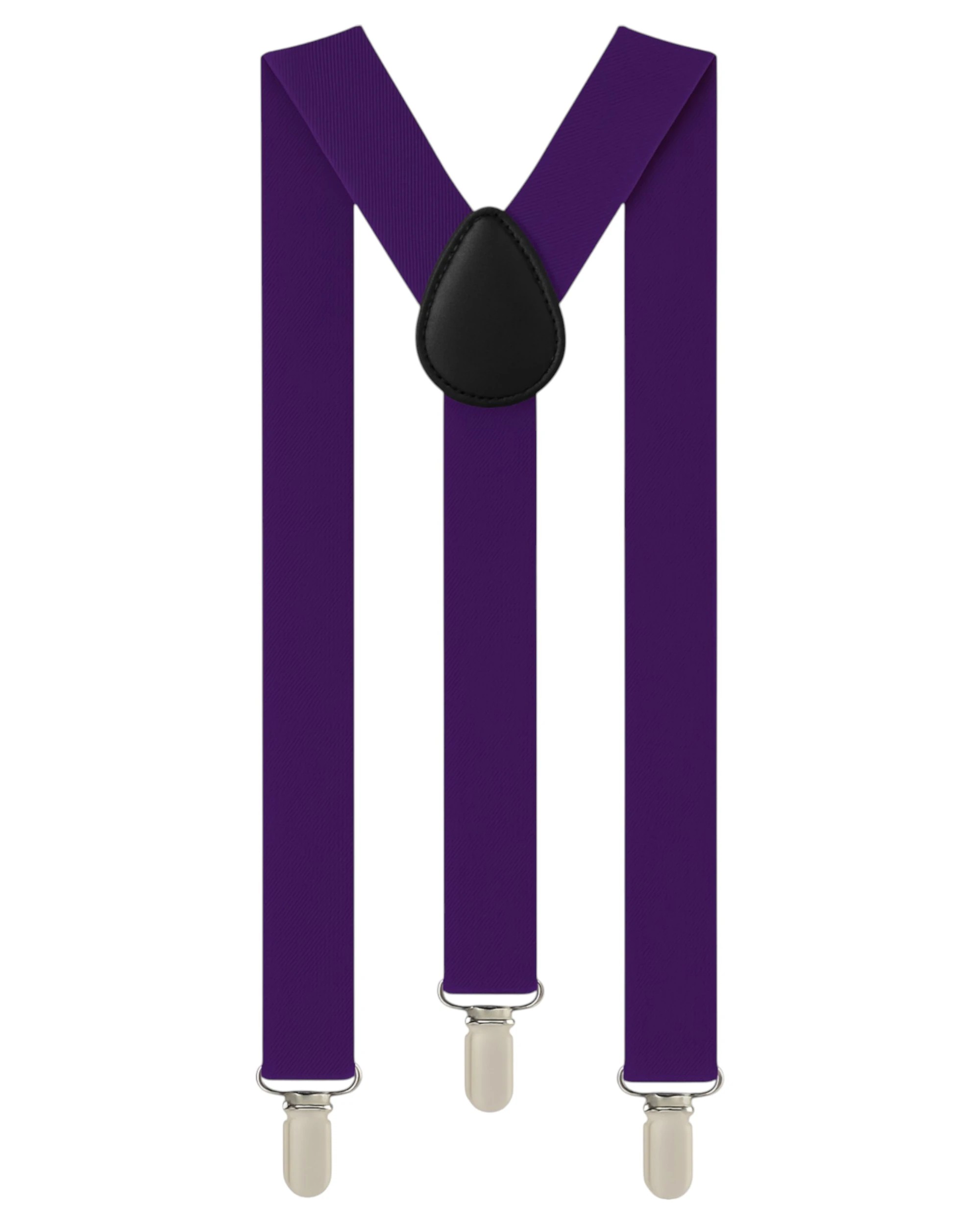1 Zasel Boys Adjustable 65cms Suspenders - Purple - Purple, 1 of 3