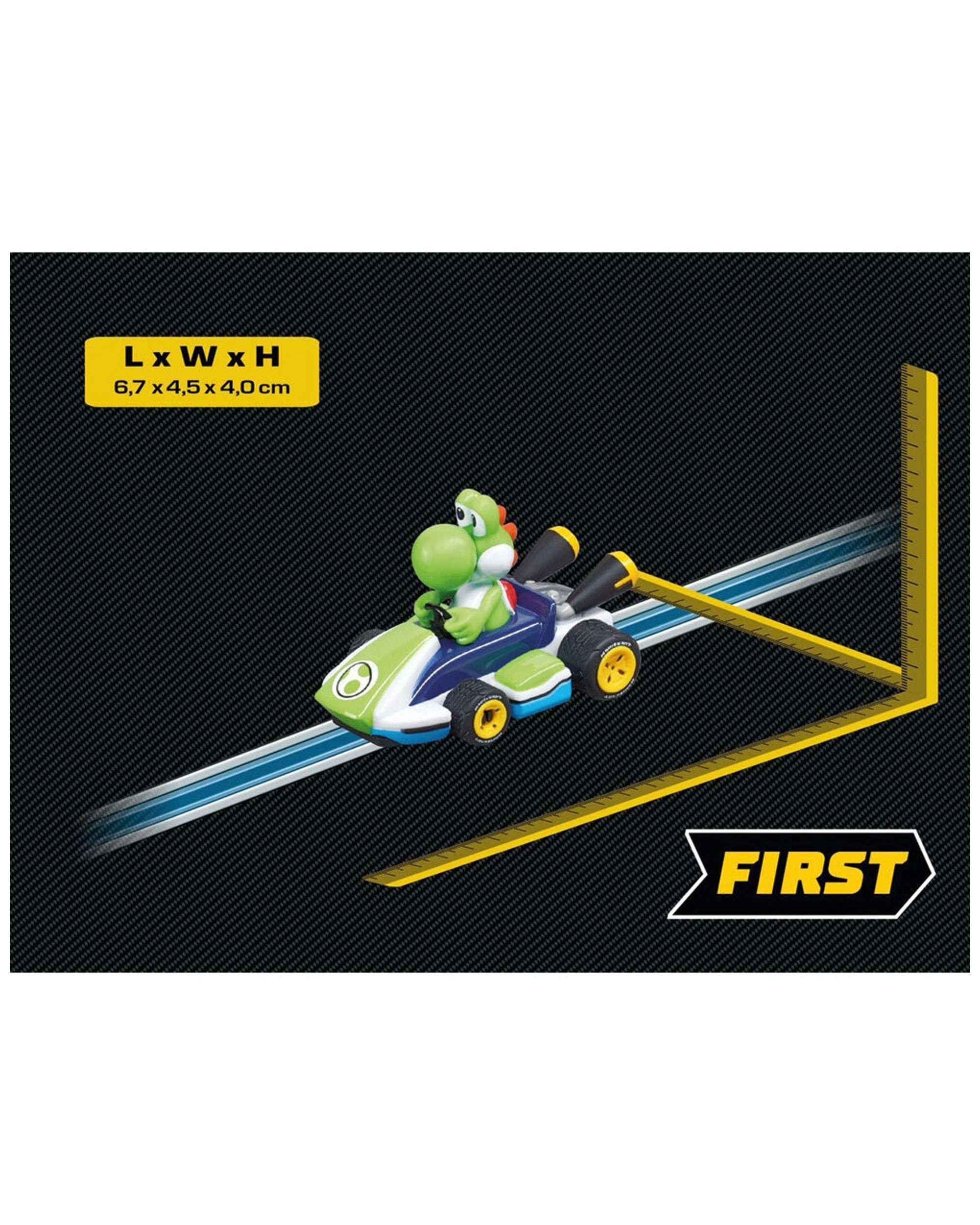2 Carrera First Mario-Kart Slot Car Mario Kart Slot Car 1.50 Scale Car Yoshi - Multi, 2 of 4