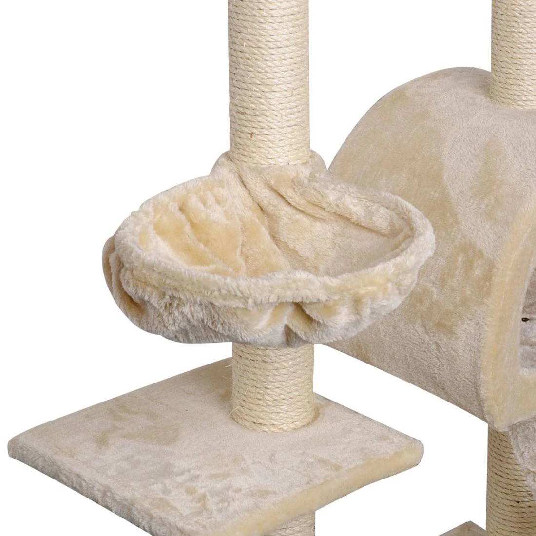 8 i.Pet Cat Tree 100cm Tower Scratching Post Scratcher Condo House Trees Bed - Beige, 8 of 8