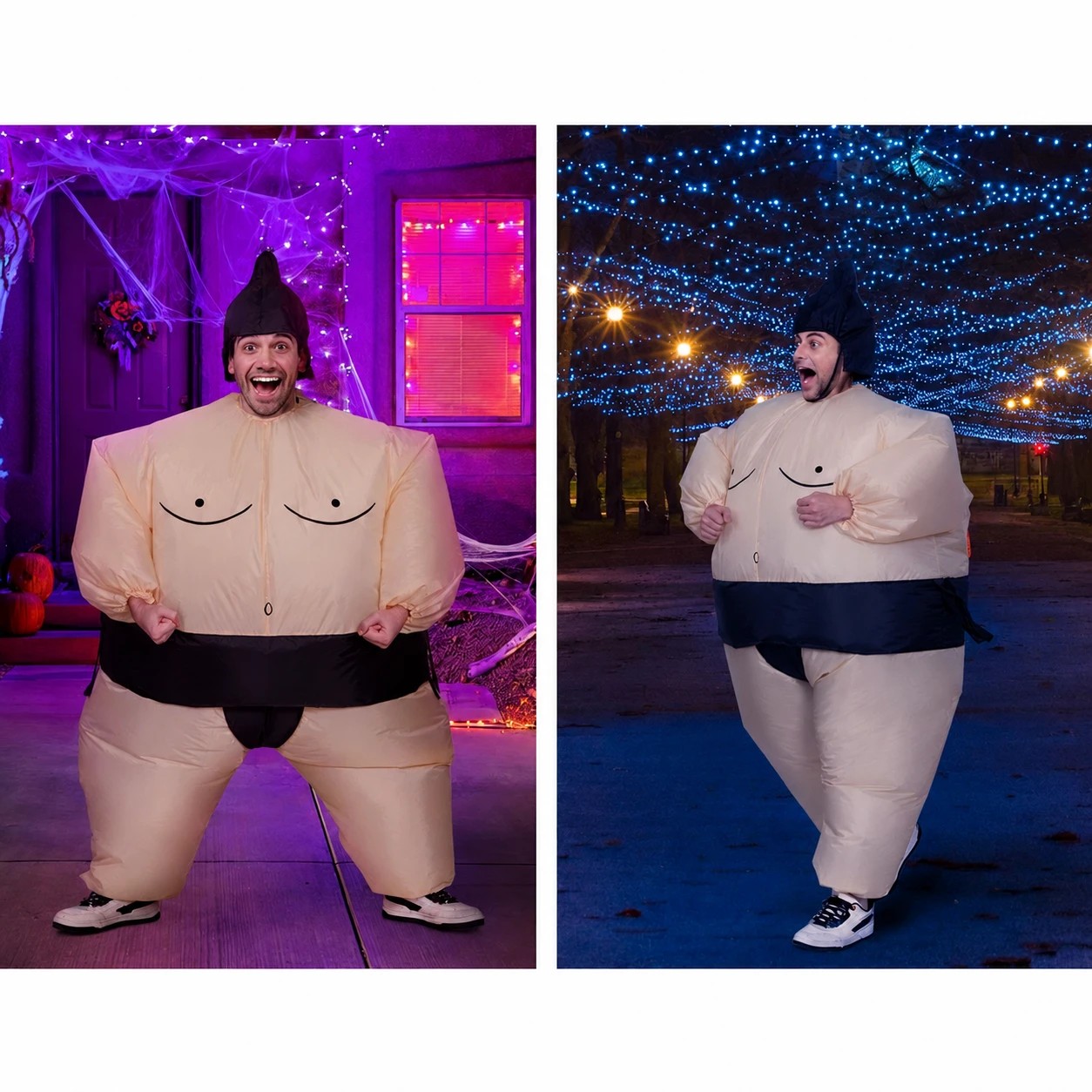 5 Jingle Jollys Inflatable Sumo Costume Adult Suit Blow Up Party Fancy Dress Halloween Cosplay - Multi, 5 of 6
