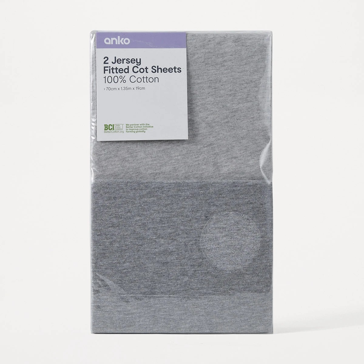4 2 Pack Jersey Fitted Cot Sheets, 4 of 4