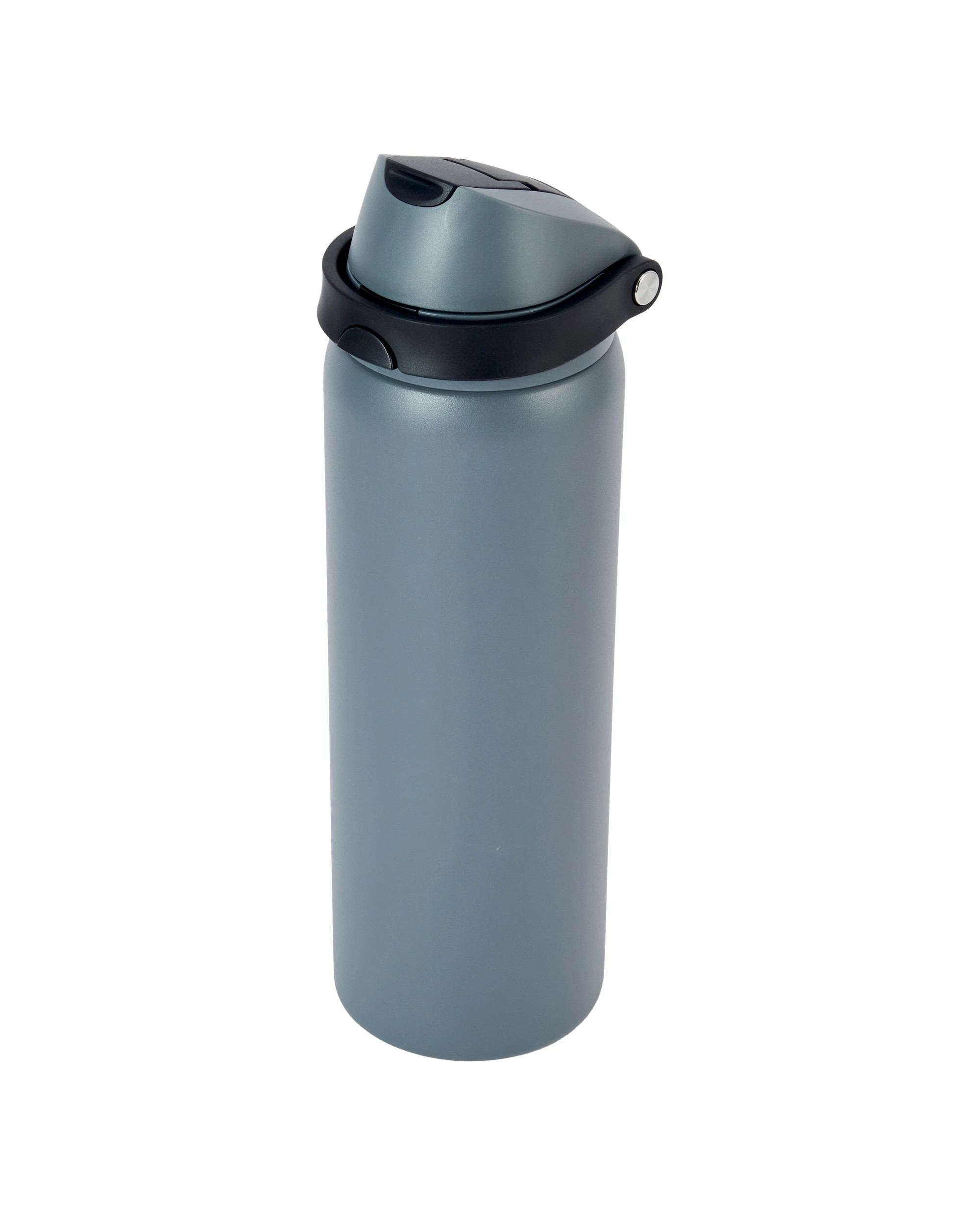 3 940ml Charcoal Stainless Steel Dual Lid Bottle, 3 of 7