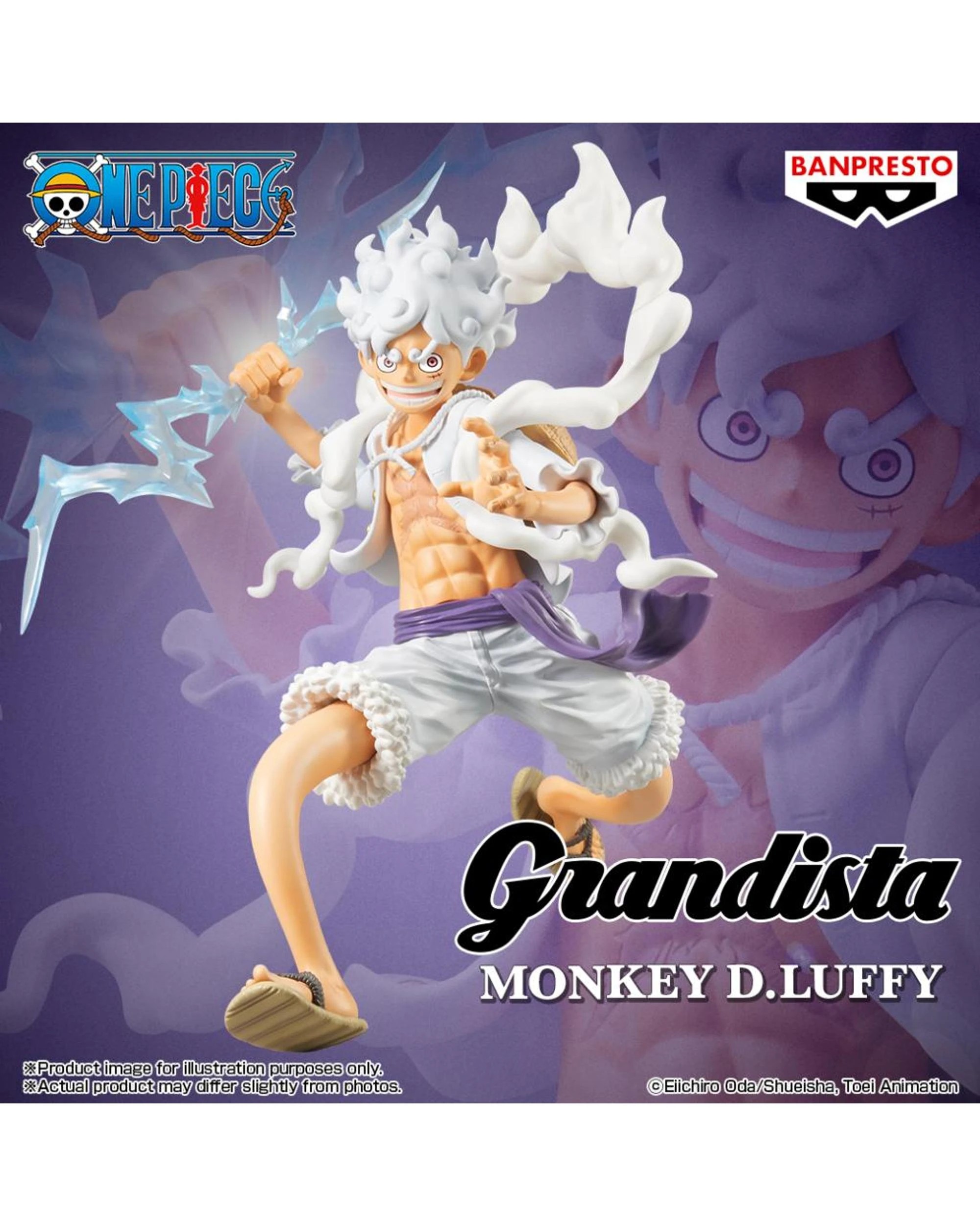 5 Banpresto Grandista One Piece Monkey D. Luffy Gear 5 Special Edition Figure, 5 of 5