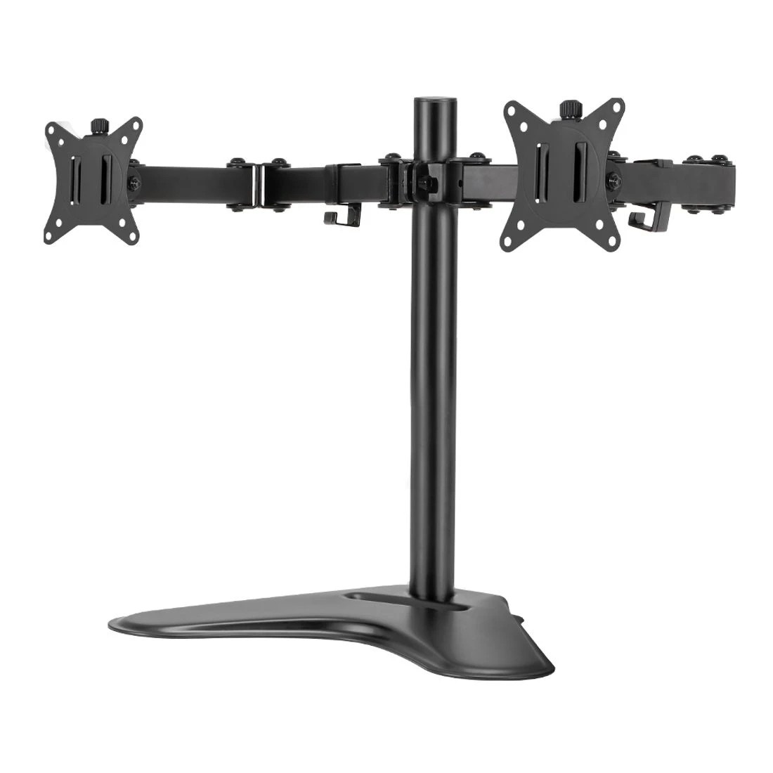 2 Artiss Monitor Stand Arm Dual HD LED TV Freestanding Mount Holder 2 Arm - Black, 2 of 8