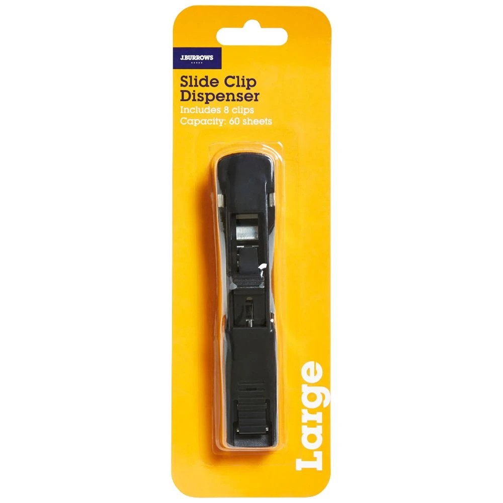 1 J.Burrows Slide Clip Dispenser Large Black, 1 of 2
