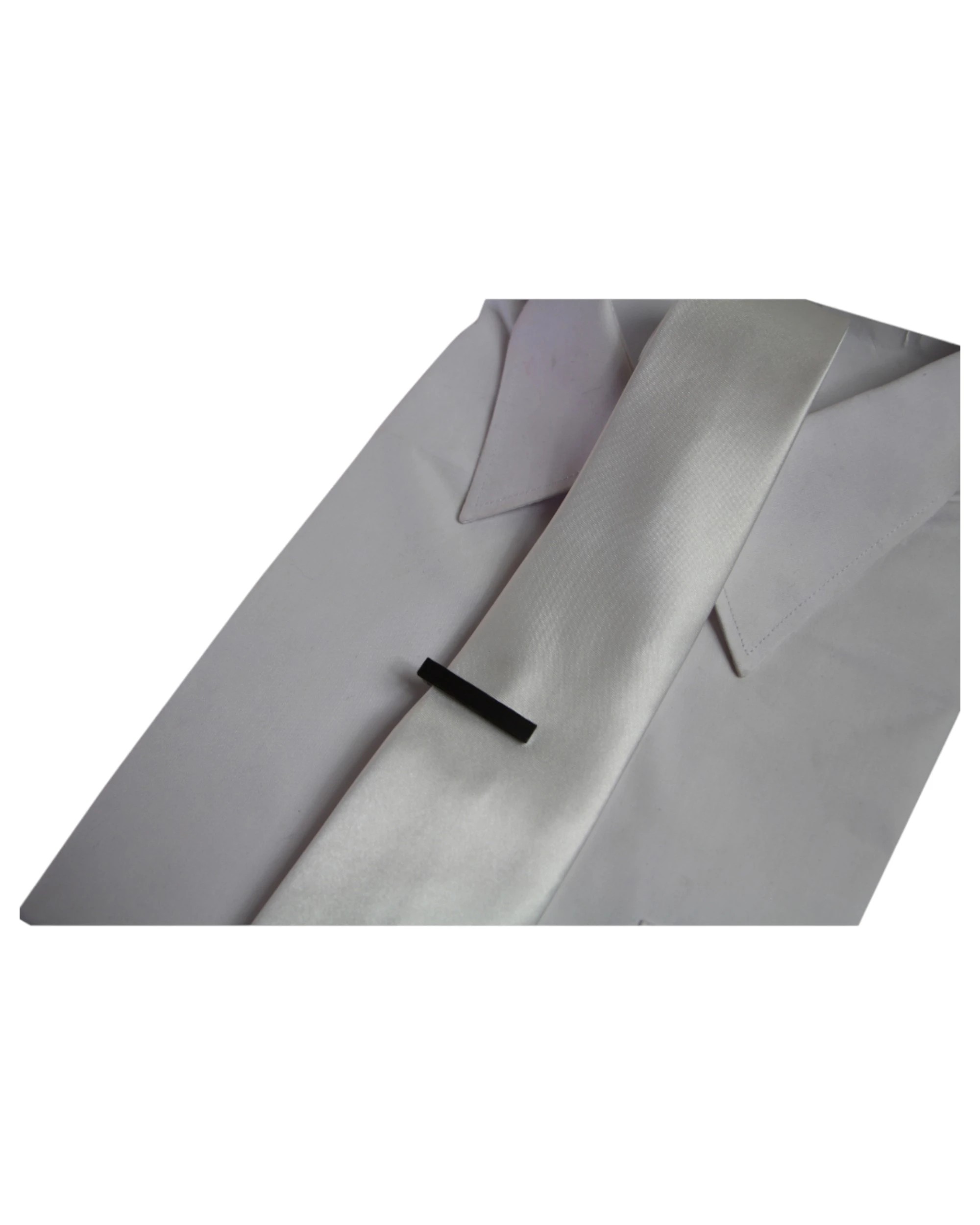 3 Zasel Mens Dark Brown Wooden Tie Clip Clasp - Brown, 3 of 3