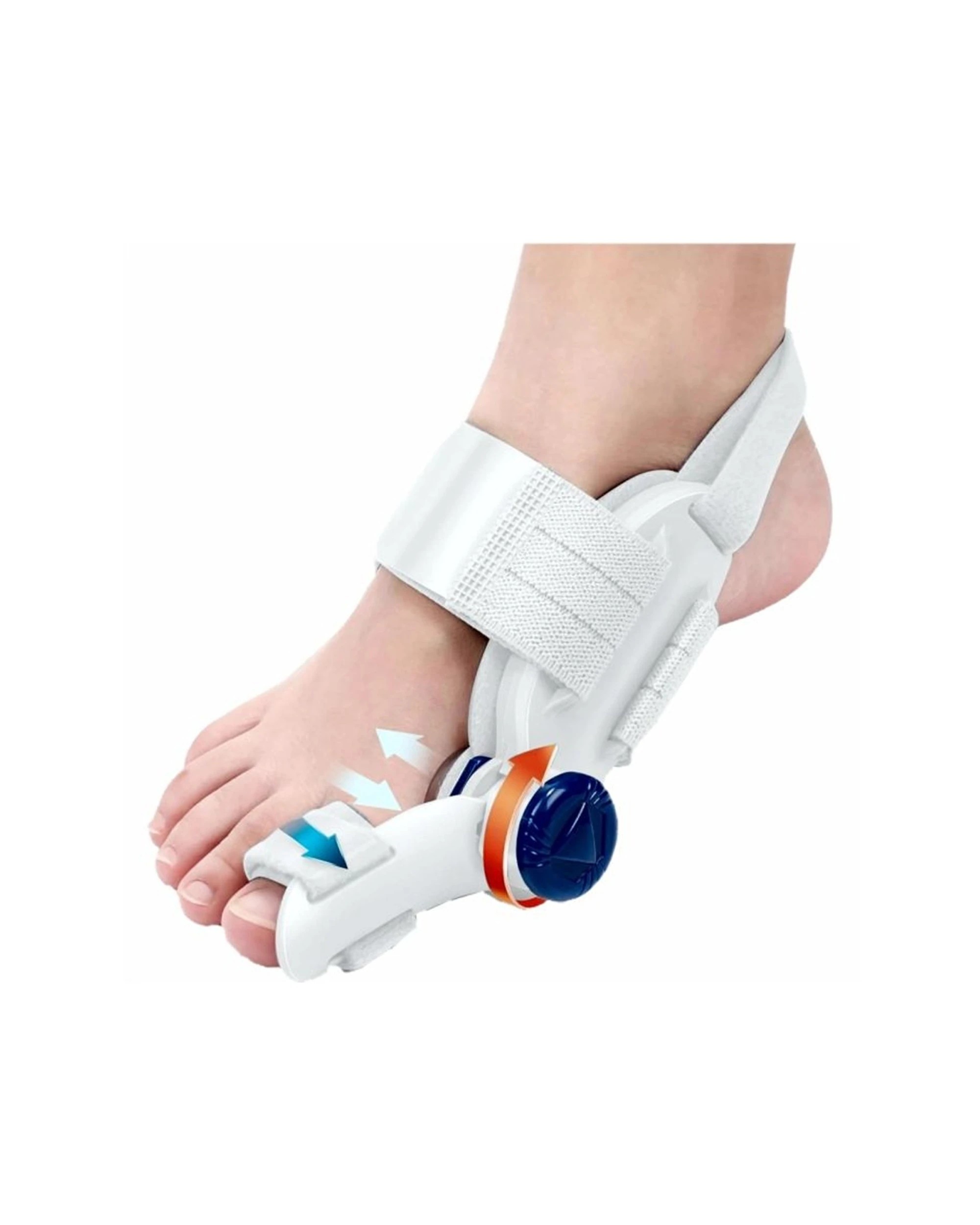 1 My Feet Hallux Valgus Bunion Splint Adjust Correction Dial One Size - White, 1 of 1