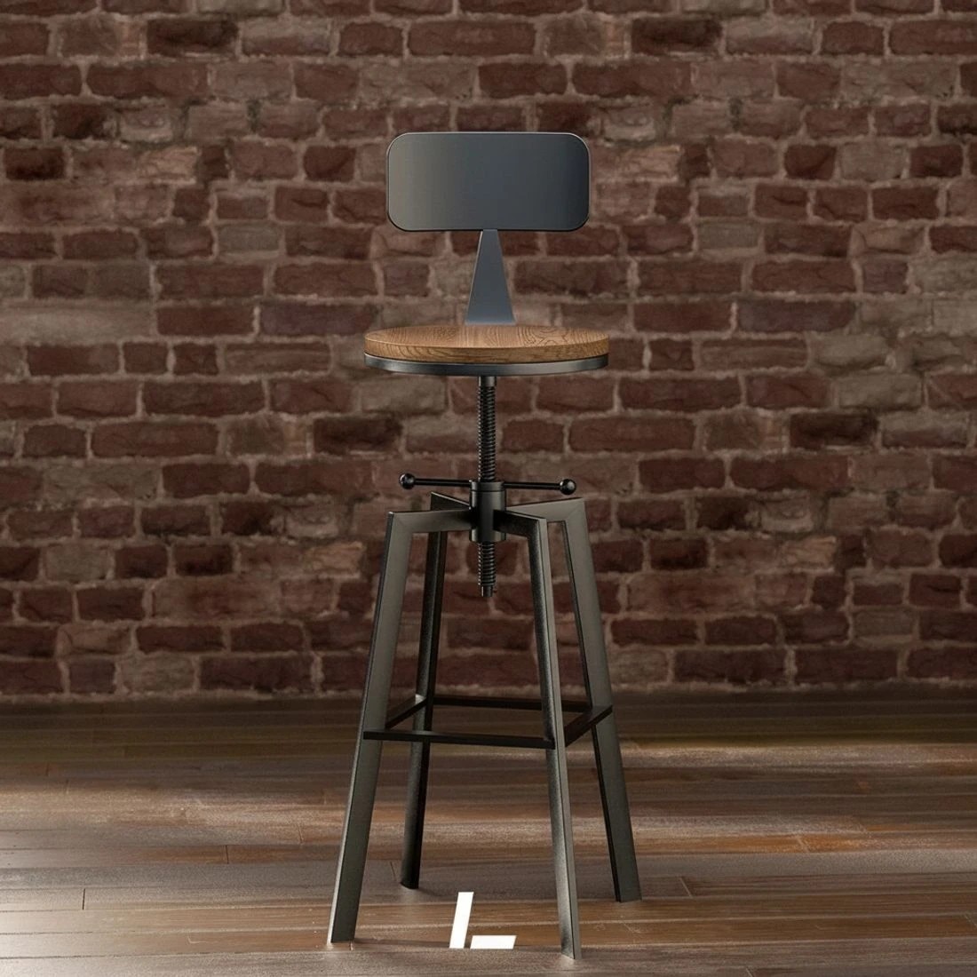 5 Artiss Bar Table and Stools Set Dining Desk Industrial Kitchen Chairs Cafe Pub - Multi, 5 of 6