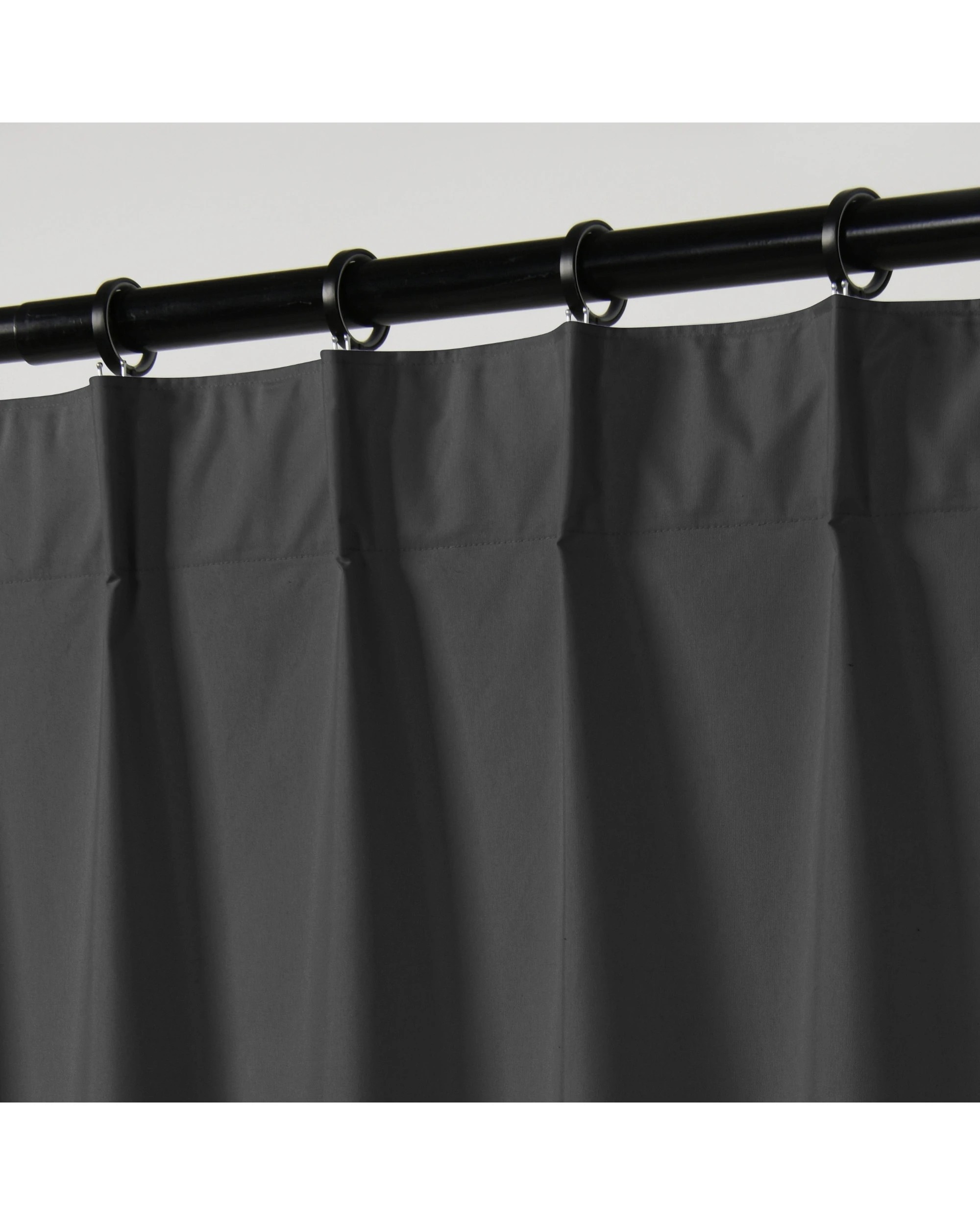 5 Sherwood Home Orlando Blockout Multi Header Curtain Pair 225x223cm - Charcoal, 5 of 8