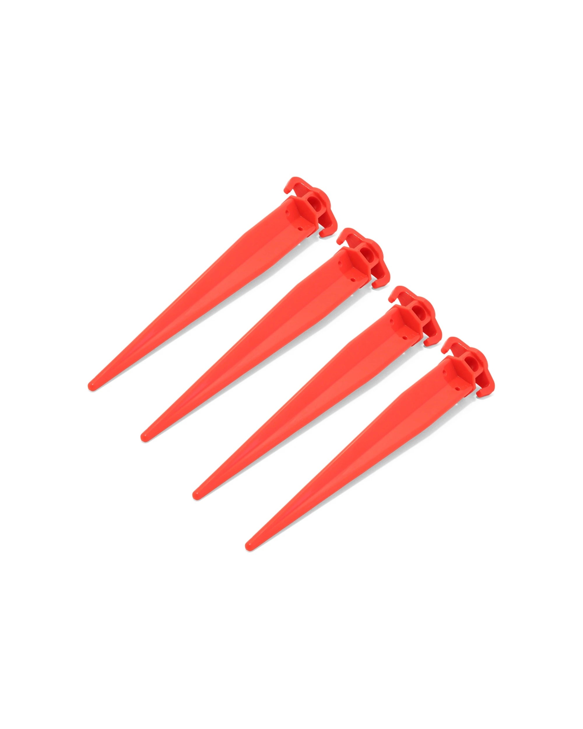 1 Coghlans Ground Spike 4 Pack Polypropylene Tent Pegs Heavy-Duty Holding - Red, 1 of 3
