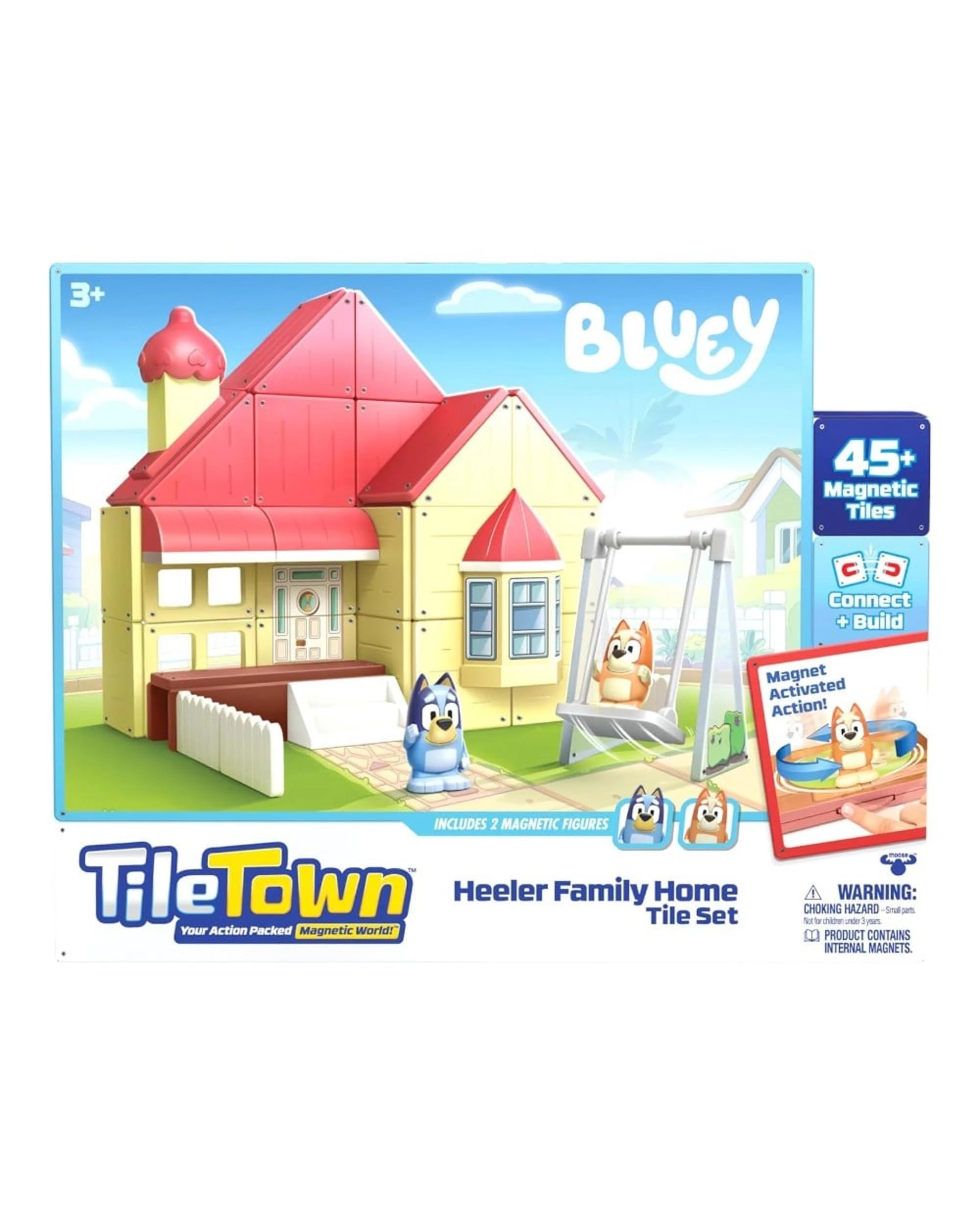 2 Tile Town Bluey Heeler Family Home Magnetic Tile Set, 2 of 8