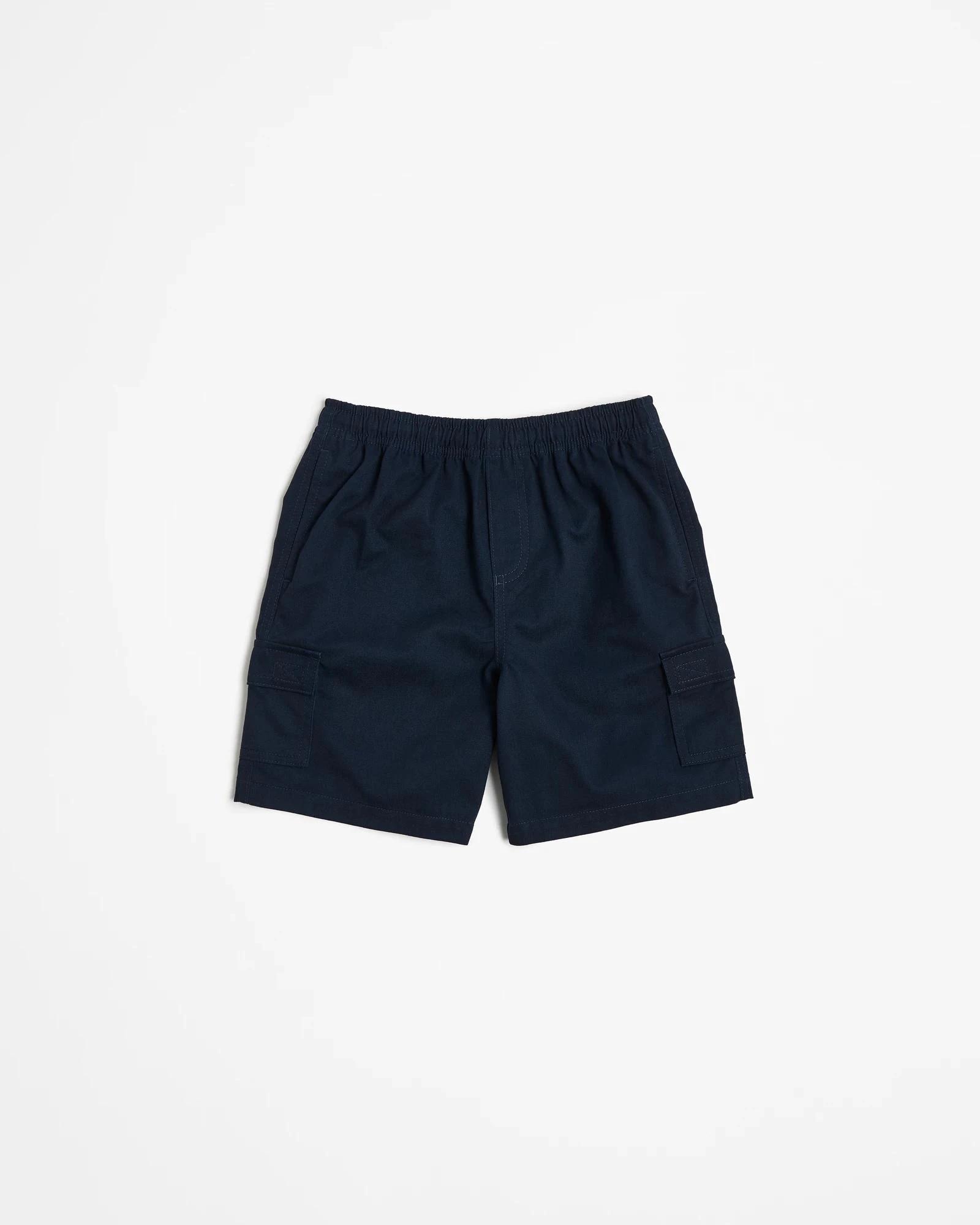 1 Target Australian Cotton Blend 2 Pack School Drill Cargo Shorts NAVY BLUE, 1 of 3