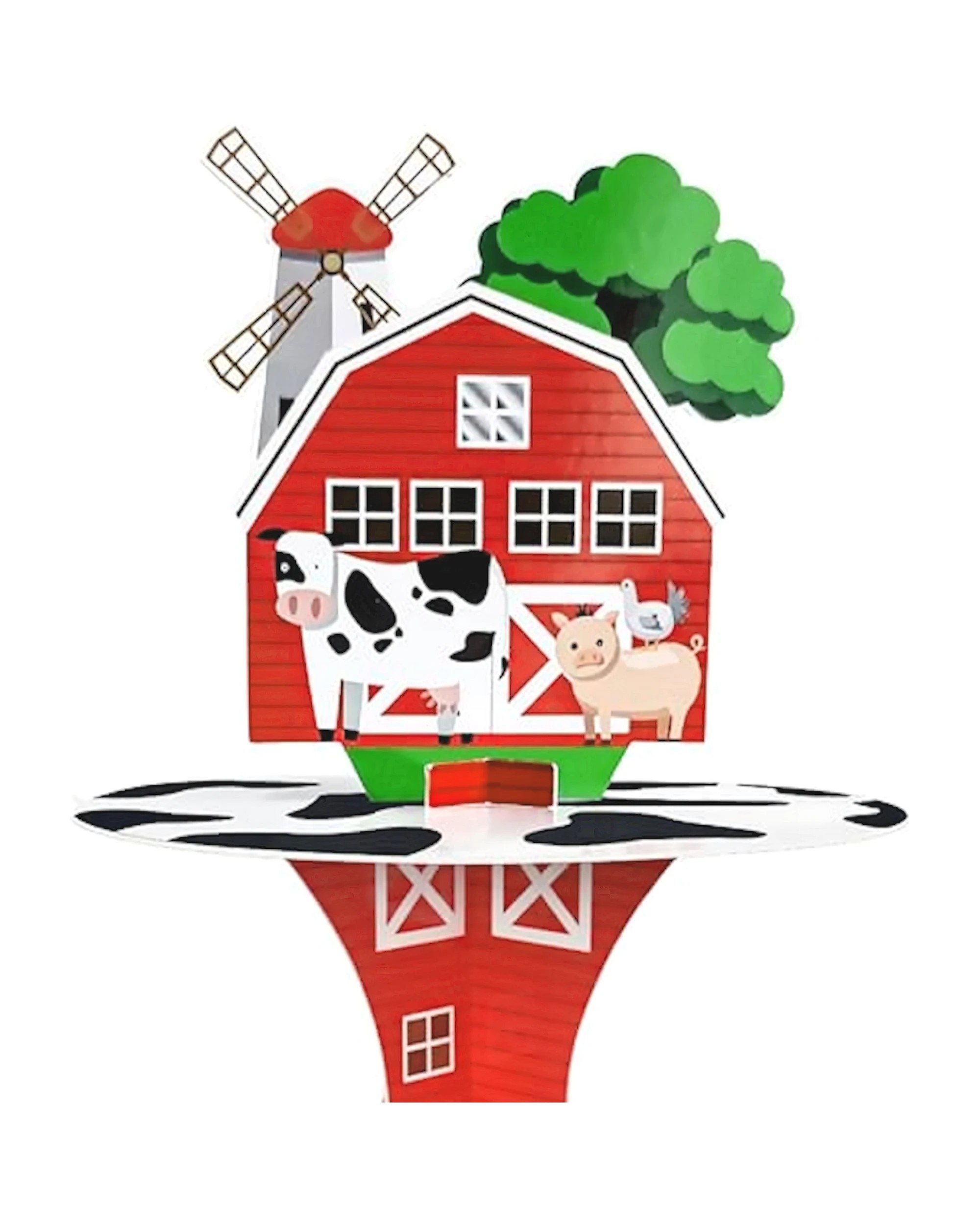 2 Party Maker Farm Party Cupcake Stand - Multi, 2 of 2