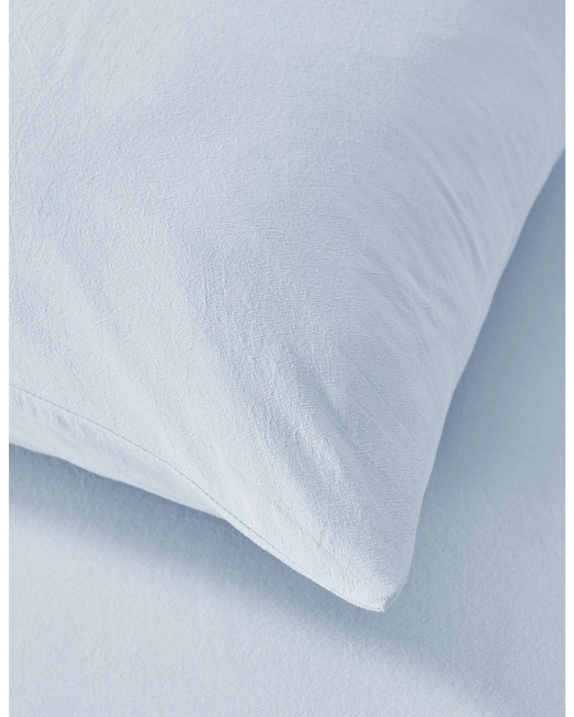 4 Dreamaker Bonnie Washed Cotton King Pillowcase Twin Pack 50x90cm - Sky, 4 of 6