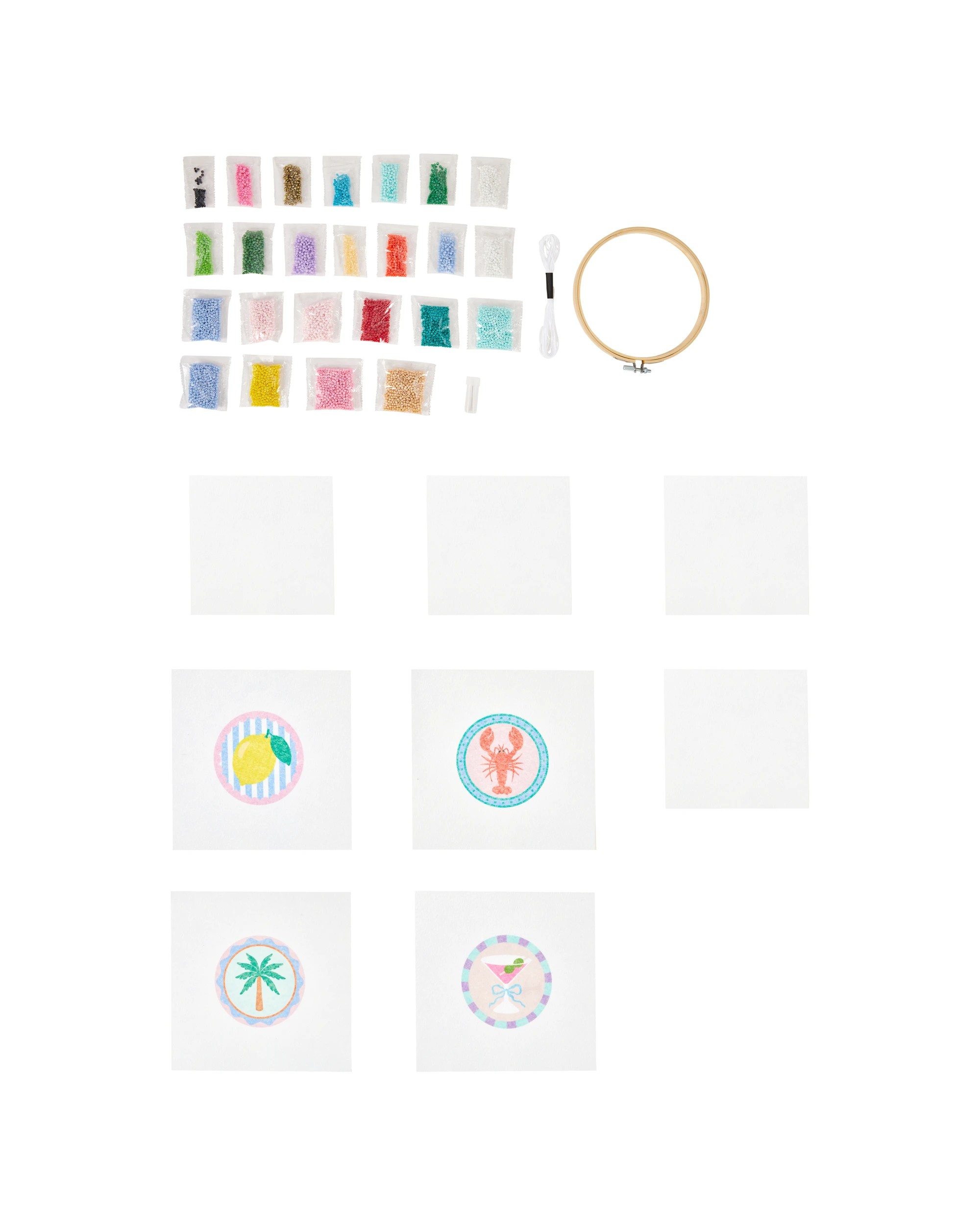 2 DIY Beaded Coaster Craft Kit, 2 of 3