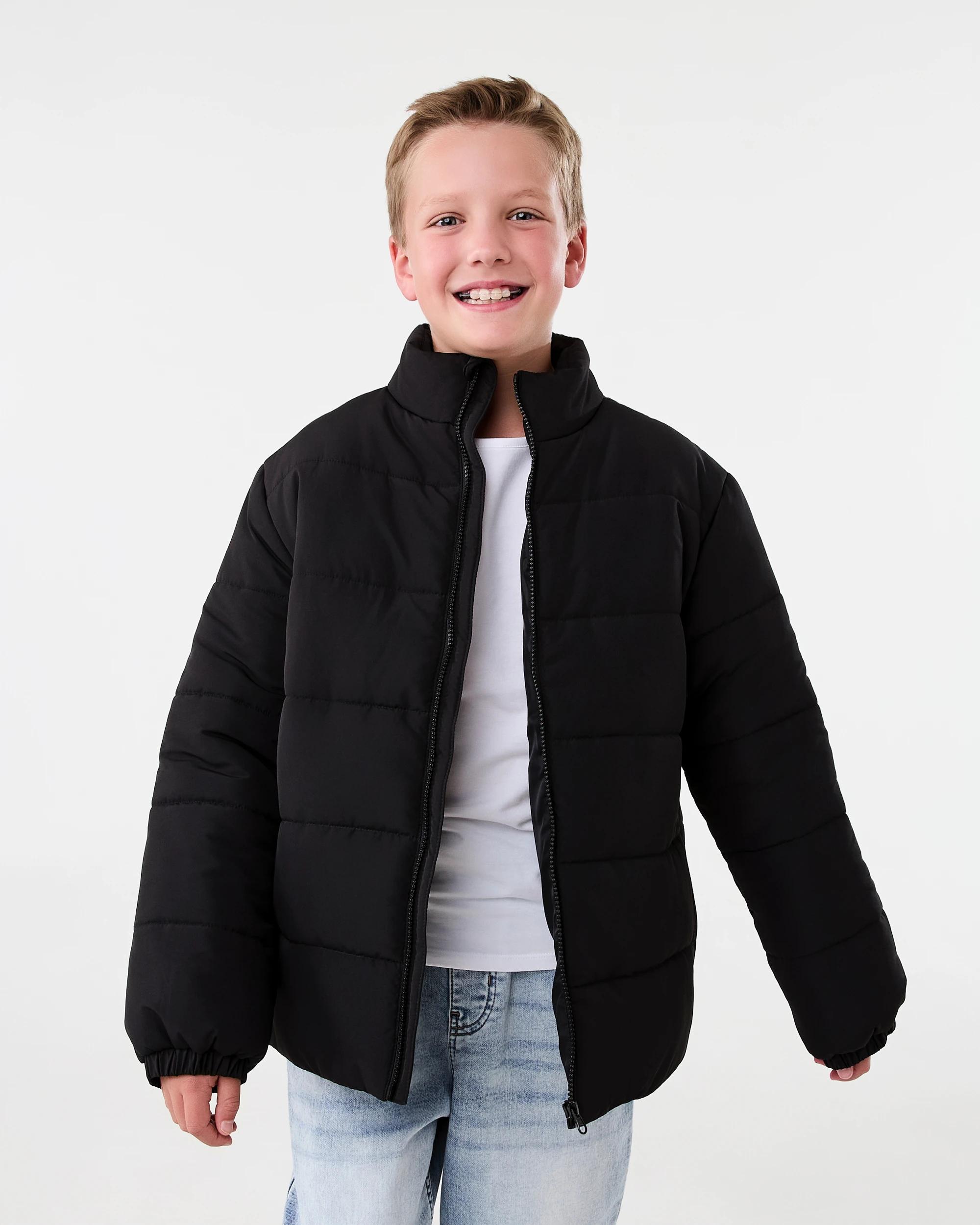 1 Lightweight Puffer Jacket Black, 1 of 8