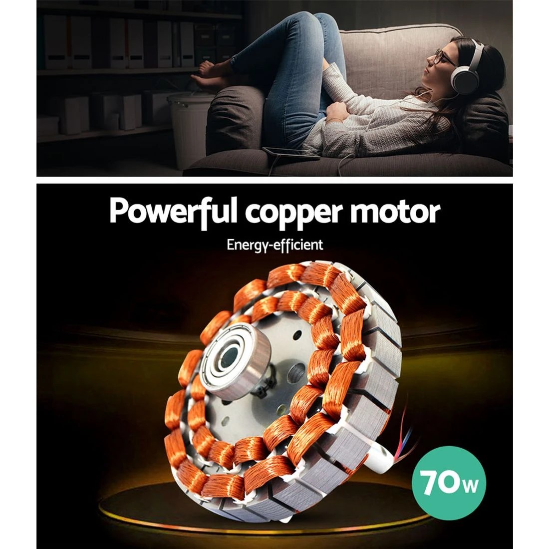 5 Devanti 52'' Ceiling Fan DC Motor w/Light w/Remote - Multi, 5 of 7