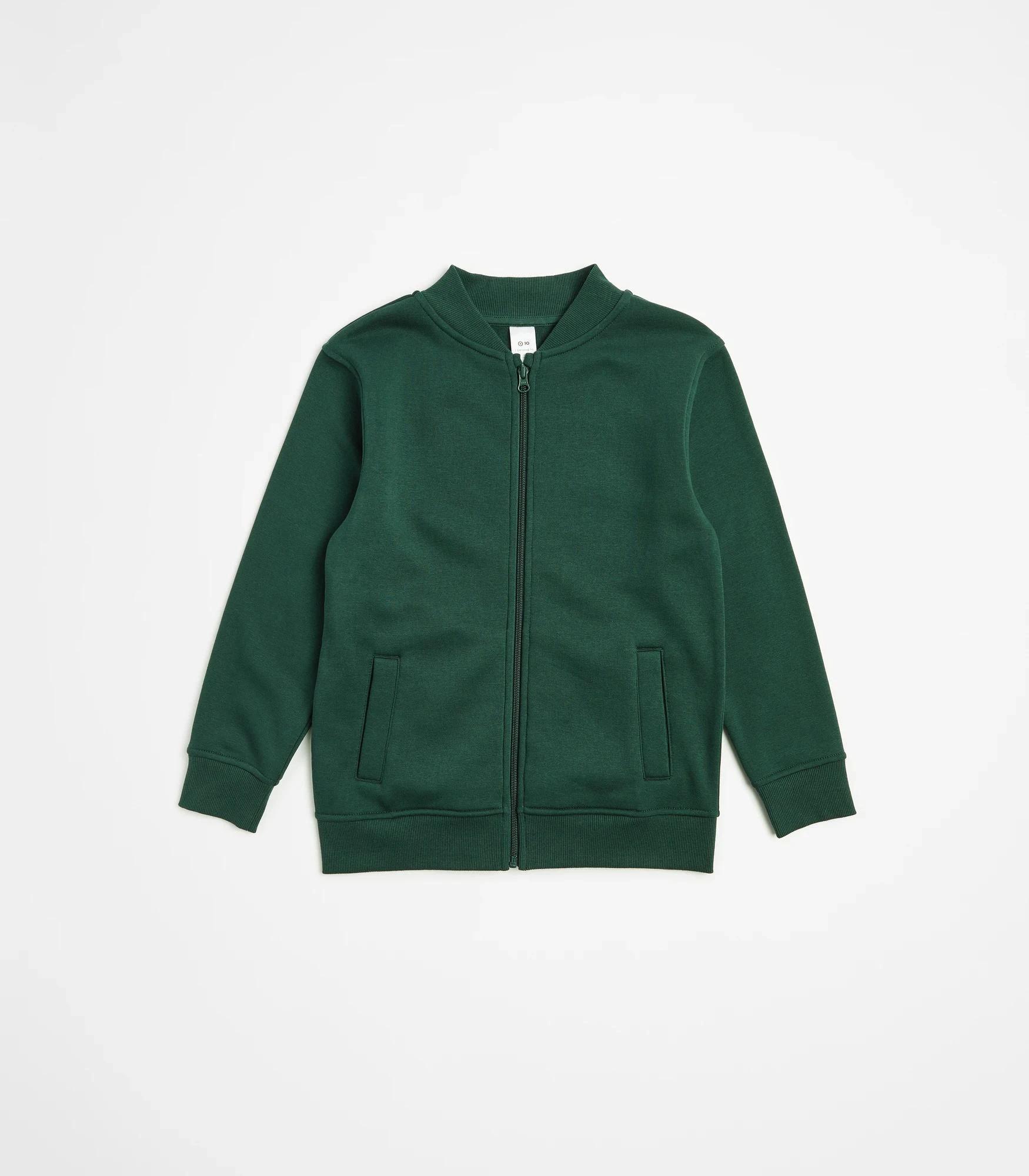 1 Target School Fleece Bomber Jacket BOTTLE GREEN, 1 of 5