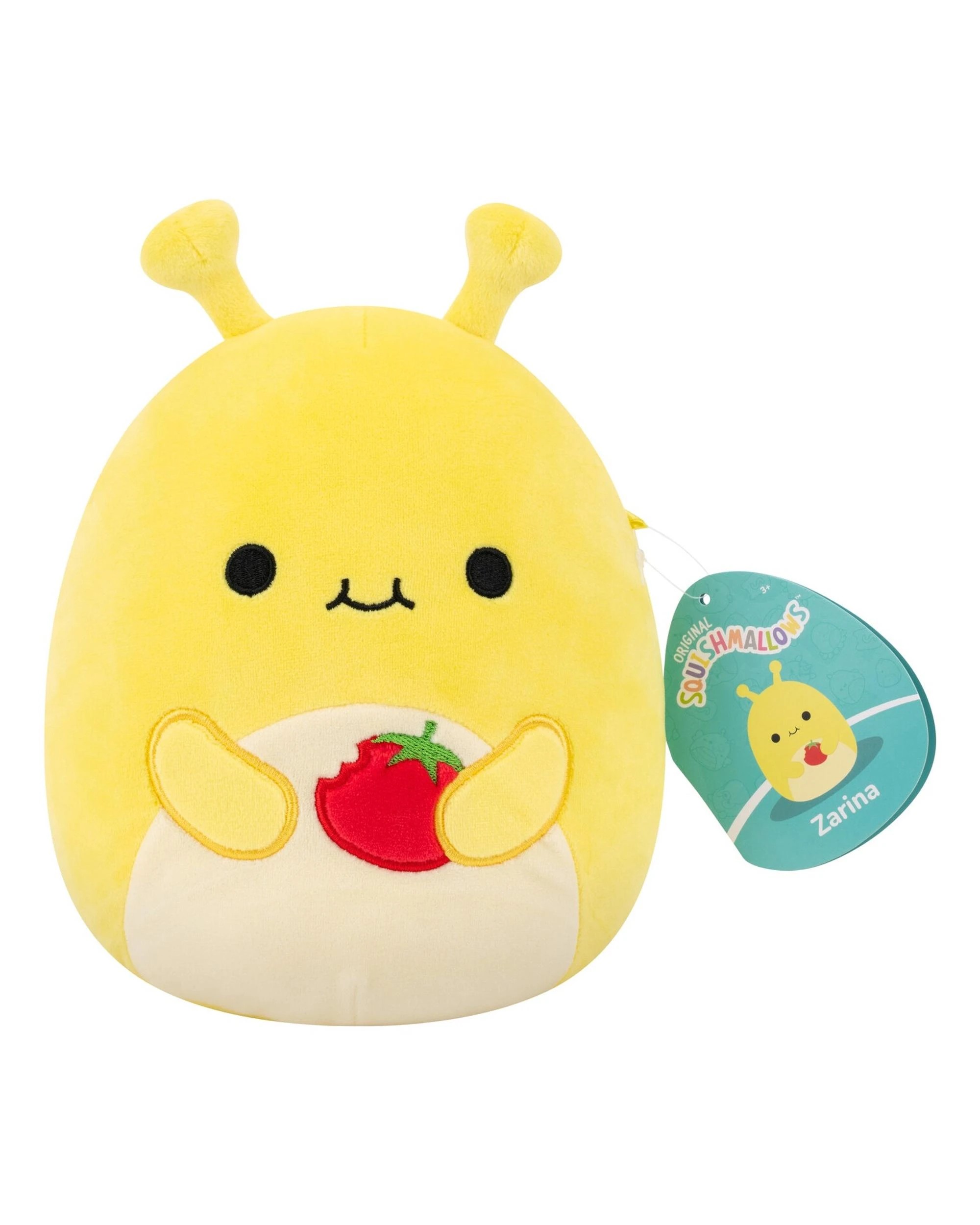 1 Squishmallows Zarina the Banana Slug with Tomato 7.5 inch Plush - Yellow, 1 of 5