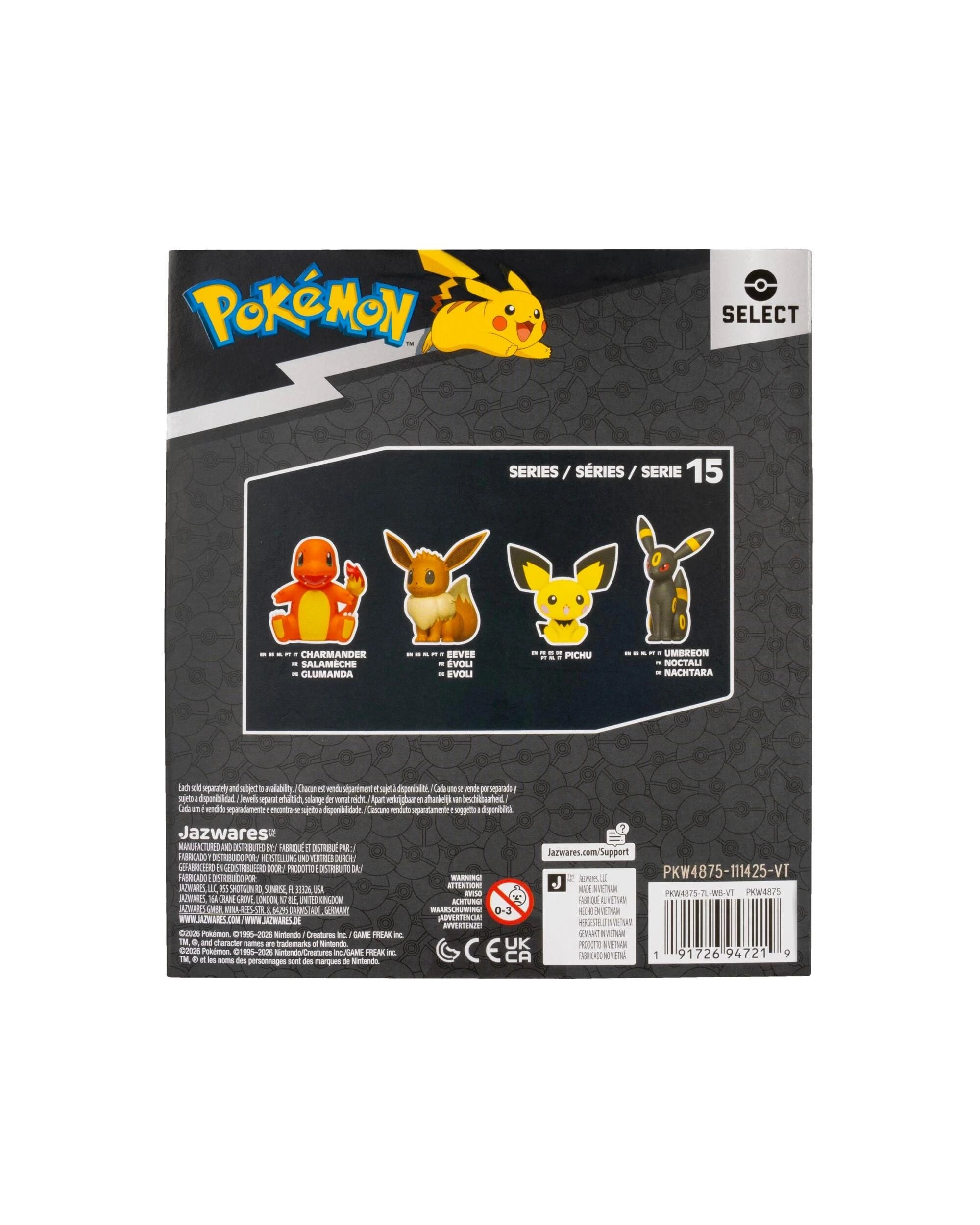 8 Pokemon Select Eevee 4 inch Vinyl Figure, 8 of 8
