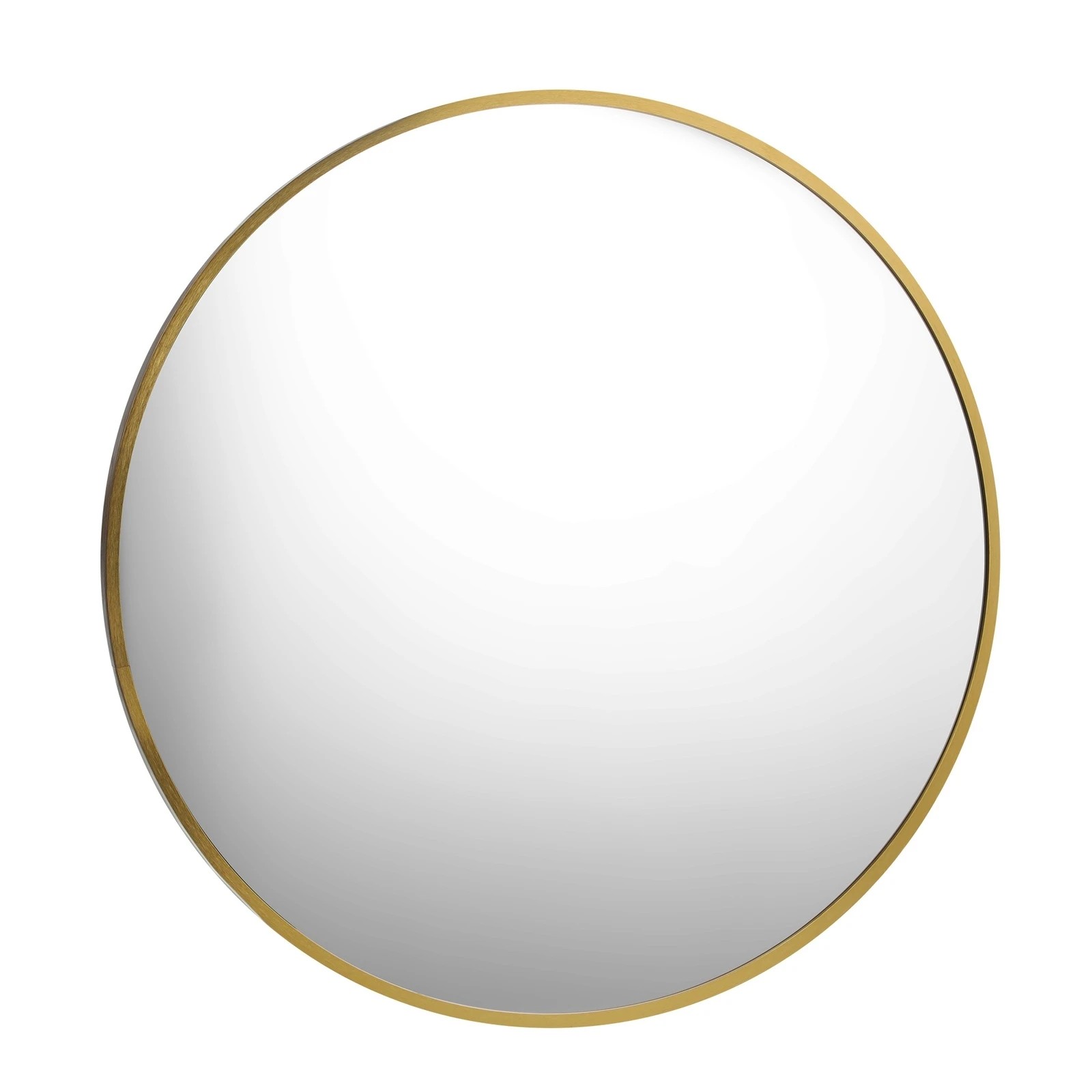 6 Oikiture Wall Mirrors Round Makeup Mirror Vanity Home Decorative 80cm
 - Gold, 6 of 9