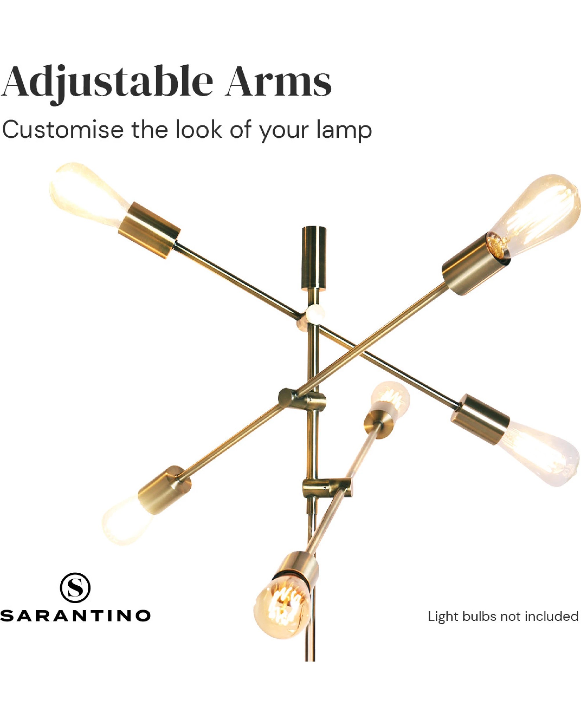 7 Sarantino 6-Light Metal Sputnik Floor Lamp, 7 of 10