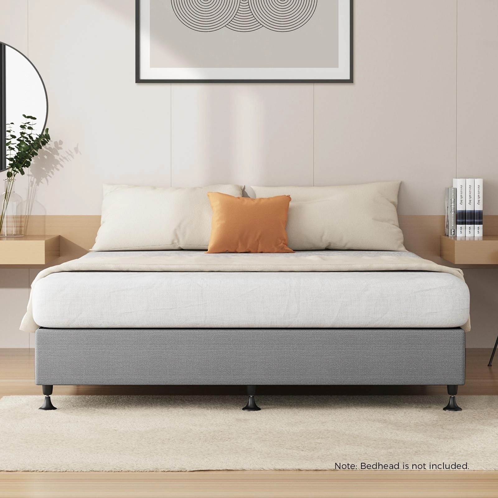 4 Oikiture King Bed Base Platform
 - Grey, 4 of 8