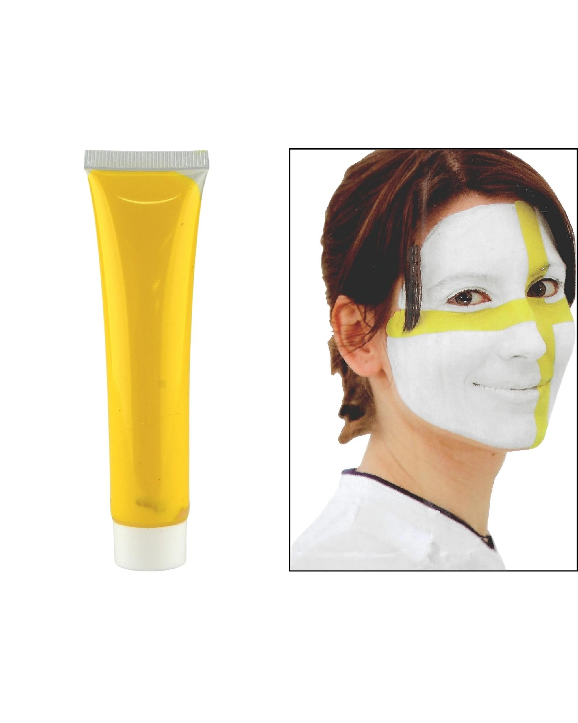 1 Party Planet Face Paint - Yellow, 1 of 3