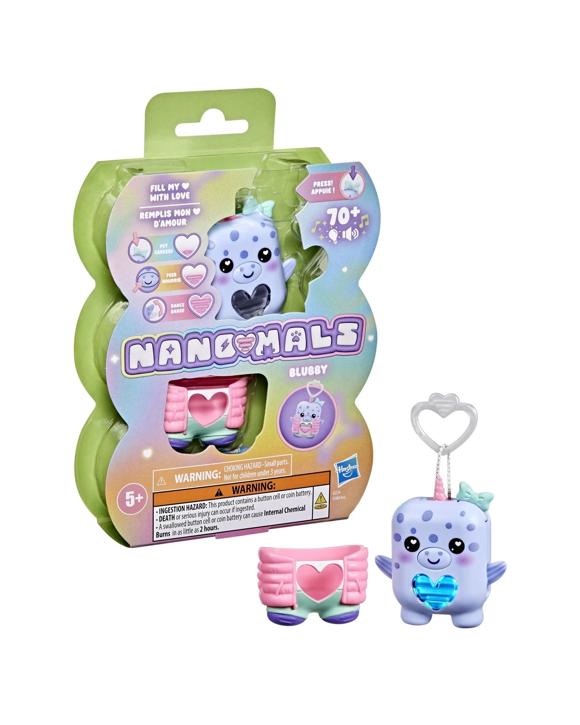 Hasbro Nano-Mals Blubby the Narwhal Electronic Fidget Pet