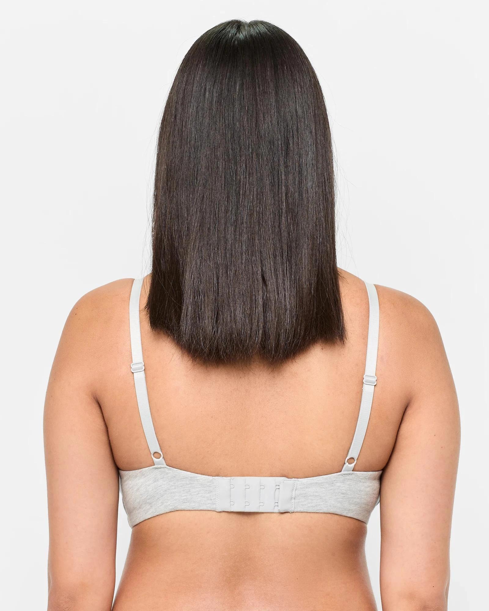 4 Target Maternity Organic Cotton 2 Pack Wirefree T-Shirt Bras SOFT ROSE/GREY MARLE, 4 of 5