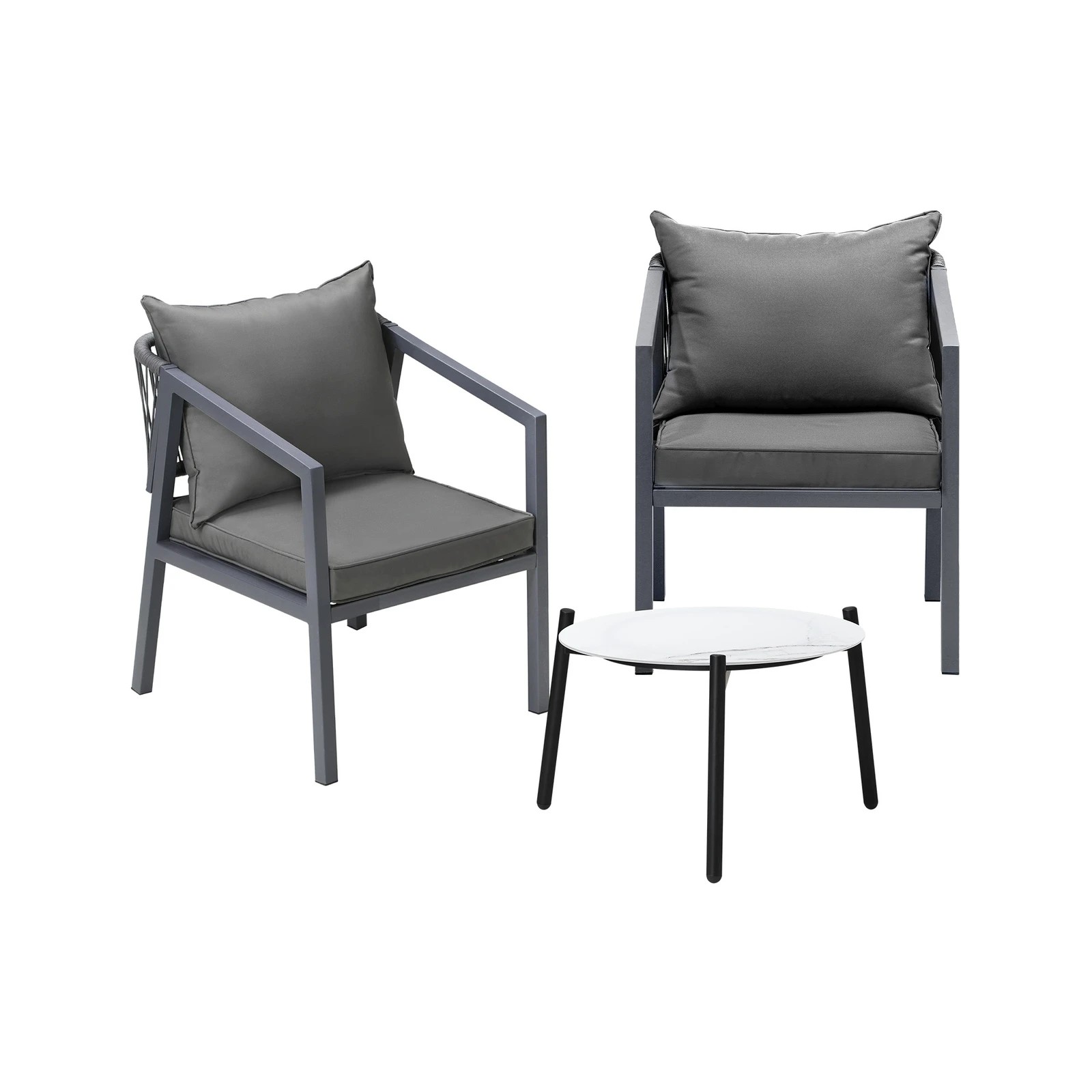 8 Livsip 3pcs Outdoor Patio Setting Furniture Lounge Set 50cm Coffee Table
 - Multi, 8 of 10