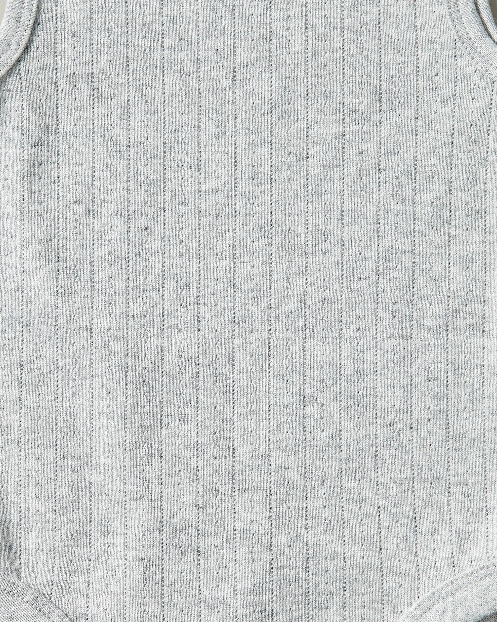 3 Target Baby Organic Cotton Pointelle Sleeveless Bodysuit GREY, 3 of 3