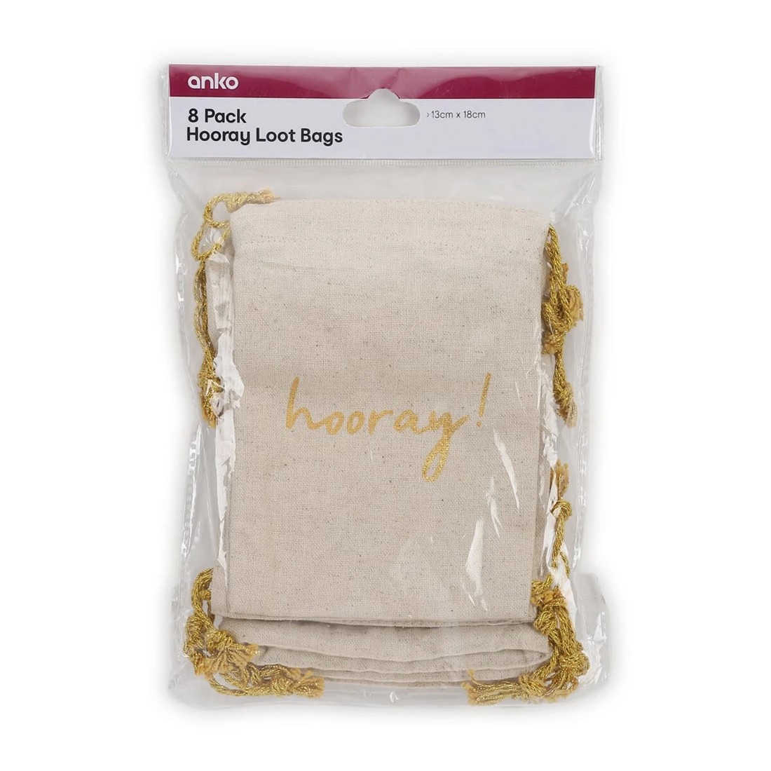 4 8 Pack Hooray Loot Bags, 4 of 4