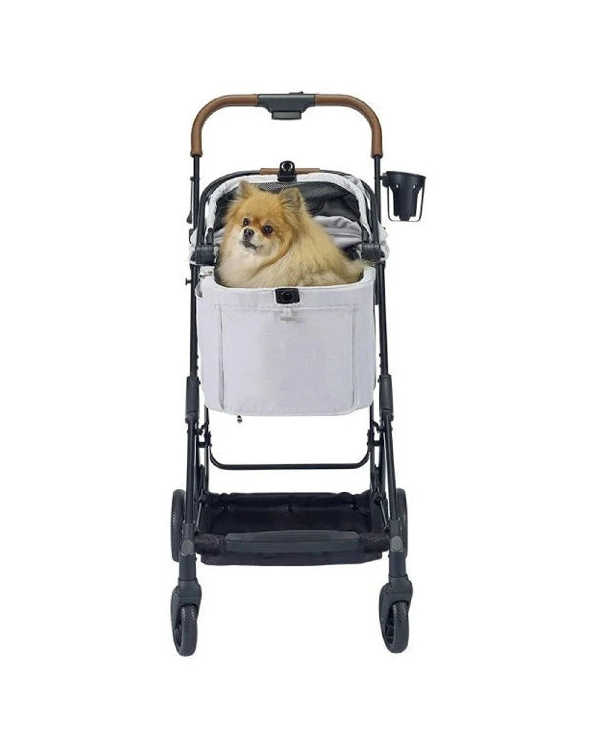 5 Ibiyaya Tinker Detachable Pet Stroller Carrier Small 3-In-1 Up To 15kg - Grey, 5 of 5