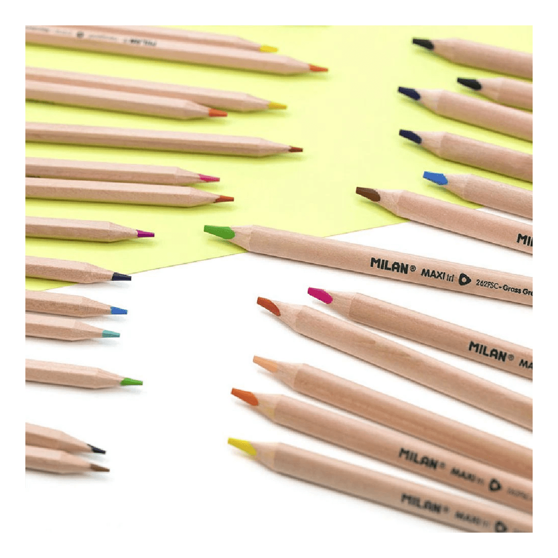 3 Milan FSC Maxi Tri-Coloured Pencils 12 Pack, 3 of 4