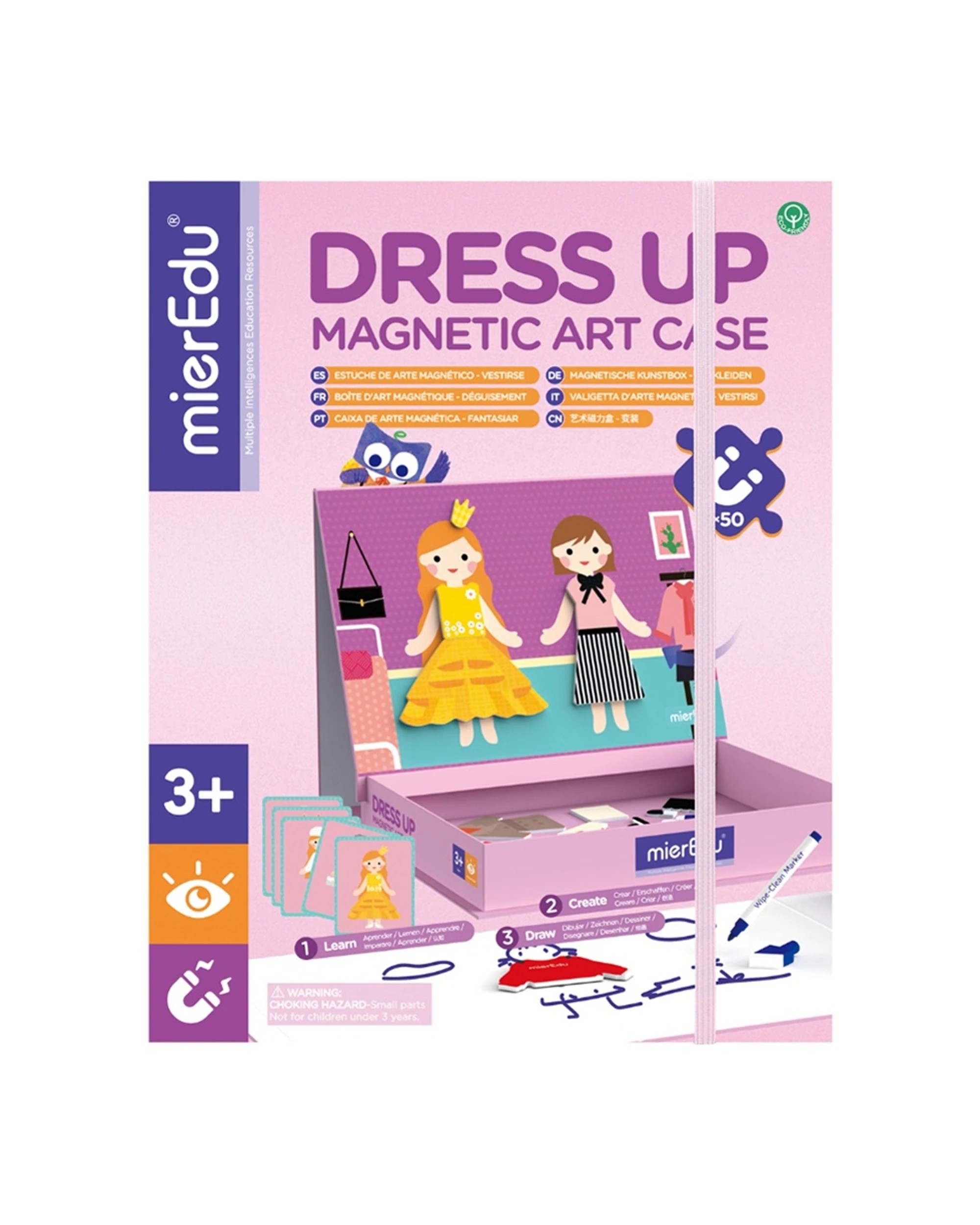 1 Mieredu Magnetic Art Case Dress Up Kids Creative Toy Educational Playset, 1 of 3