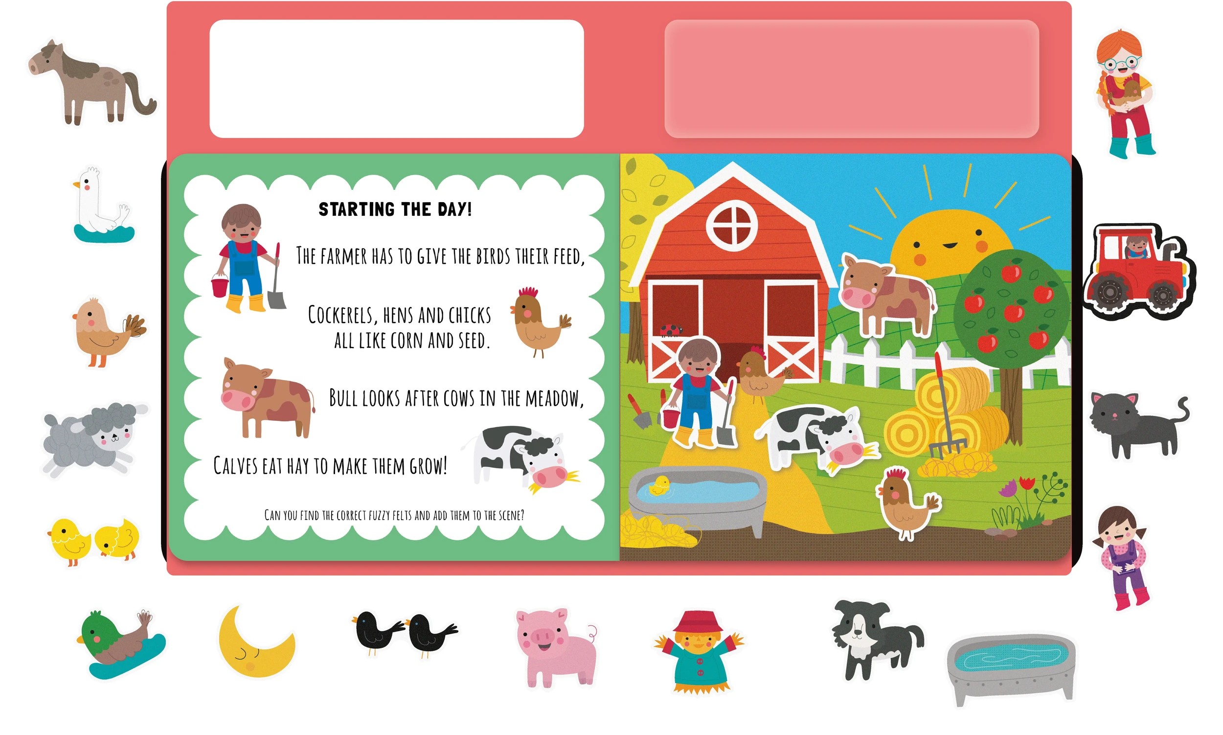 2 Felt Friends: Hello Farmyard! by Barbi Sido - Book, 2 of 2