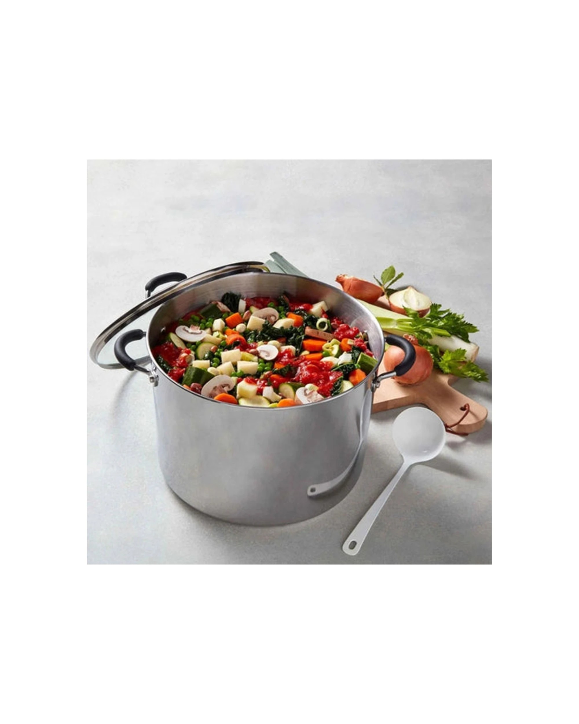 2 Raco 26cm Stainless Steel Non-Stick Covered Stockpot, 9.5 L - Silver, 2 of 3