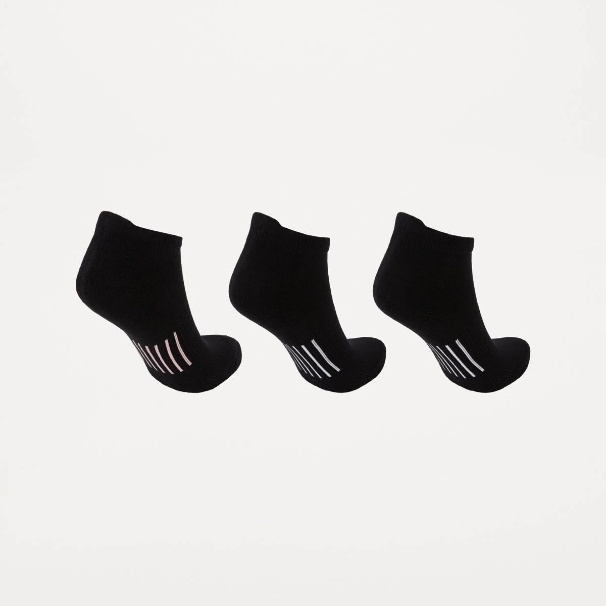 2 3 Pack Active Bamboo Low Cut Socks BLACK PINK, 2 of 3