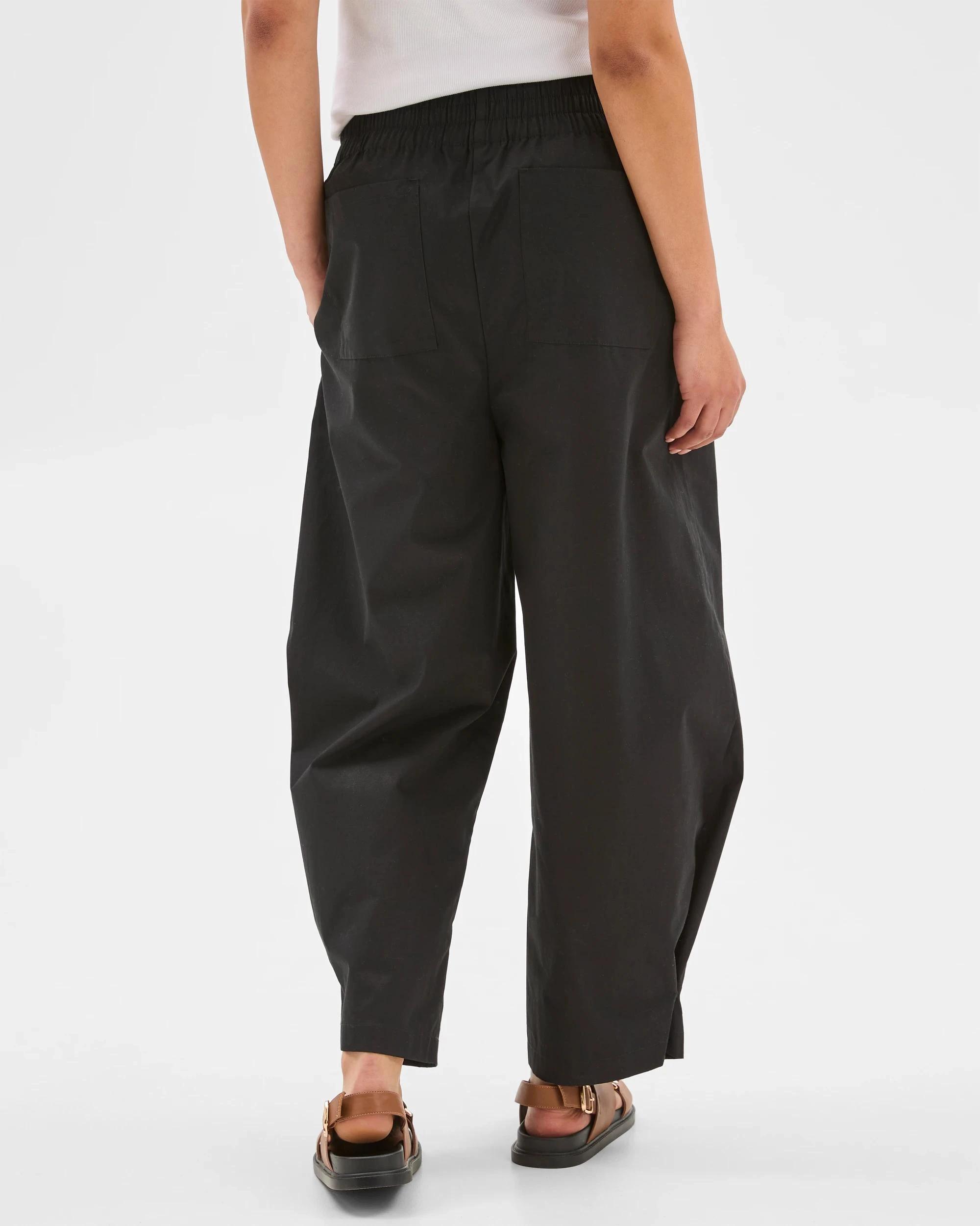 6 Target Button Hem Pants BLACK, 6 of 6