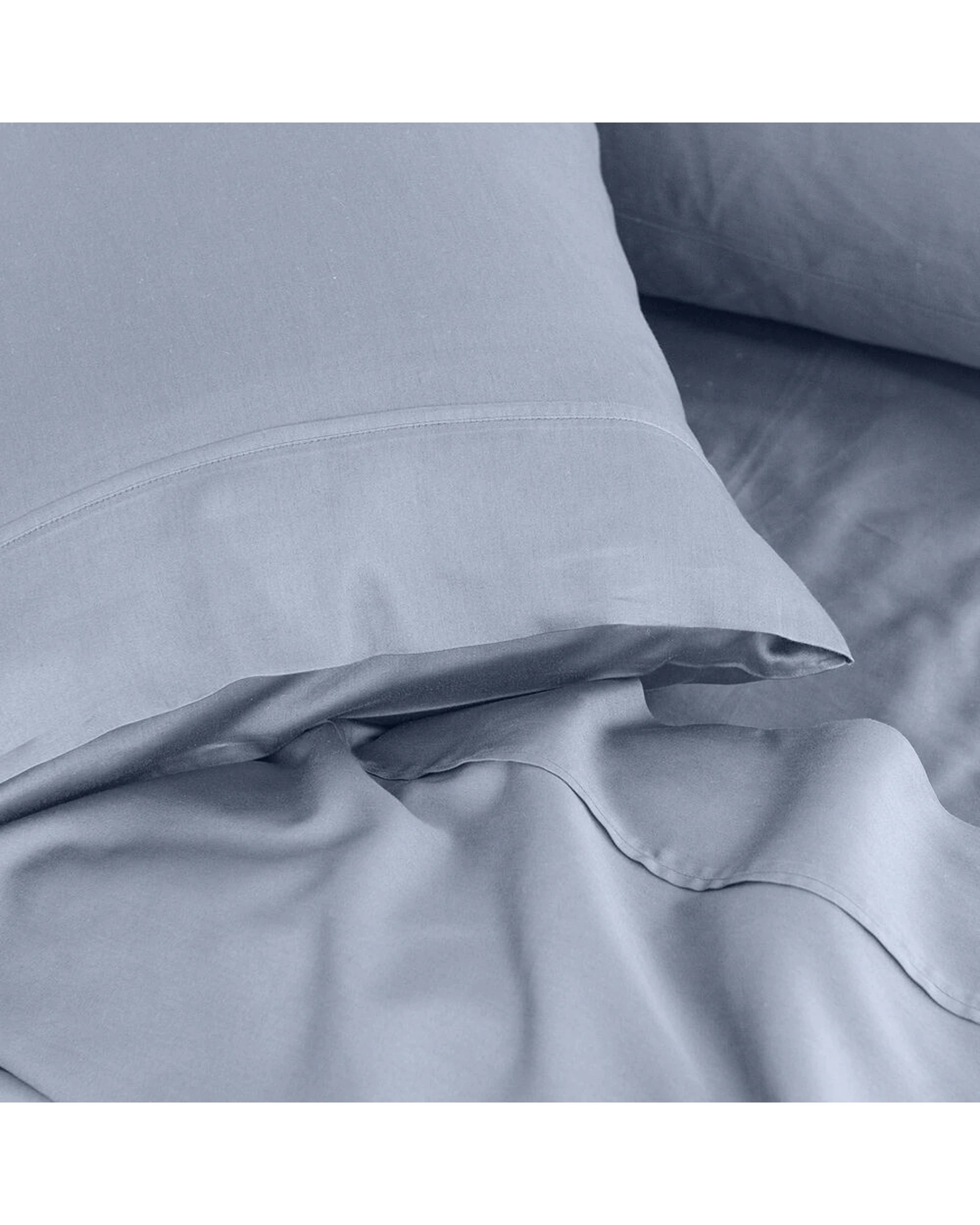 5 Royal Comfort Balmain 1000TC Bamboo Cotton Sheet Pillowcase Set Hotel - Queen Bed - Blue, 5 of 6
