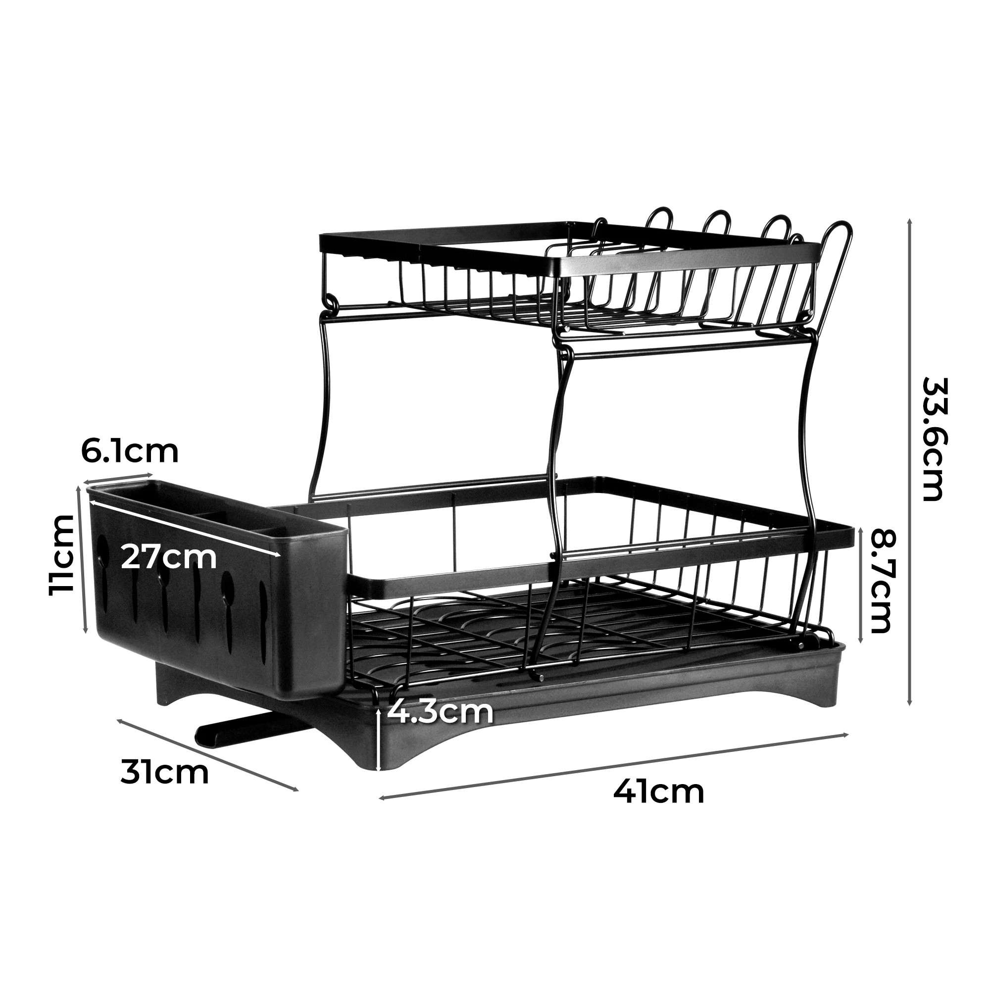 3 Toque 2 Tier Dish Rack, 3 of 6