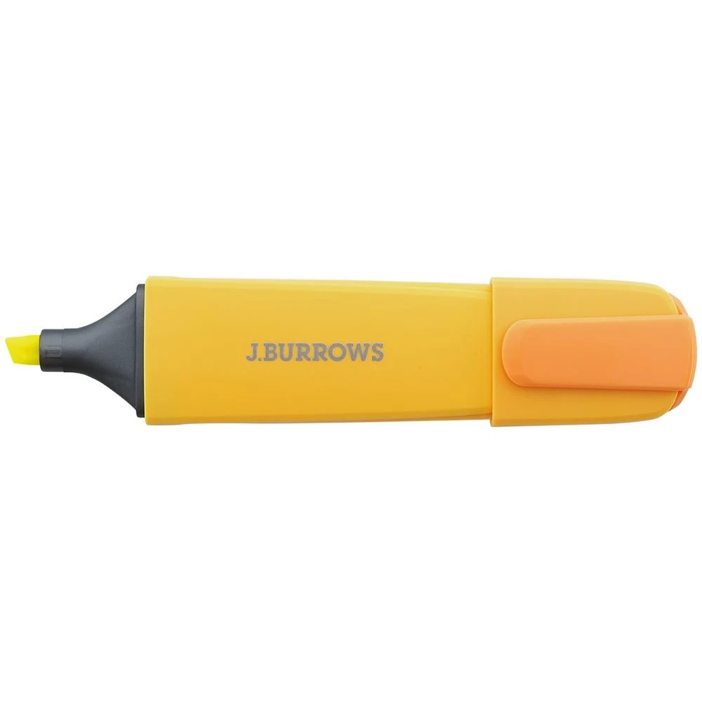 3 J.Burrows Chisel Highlighters Yellow 4 Pack, 3 of 5