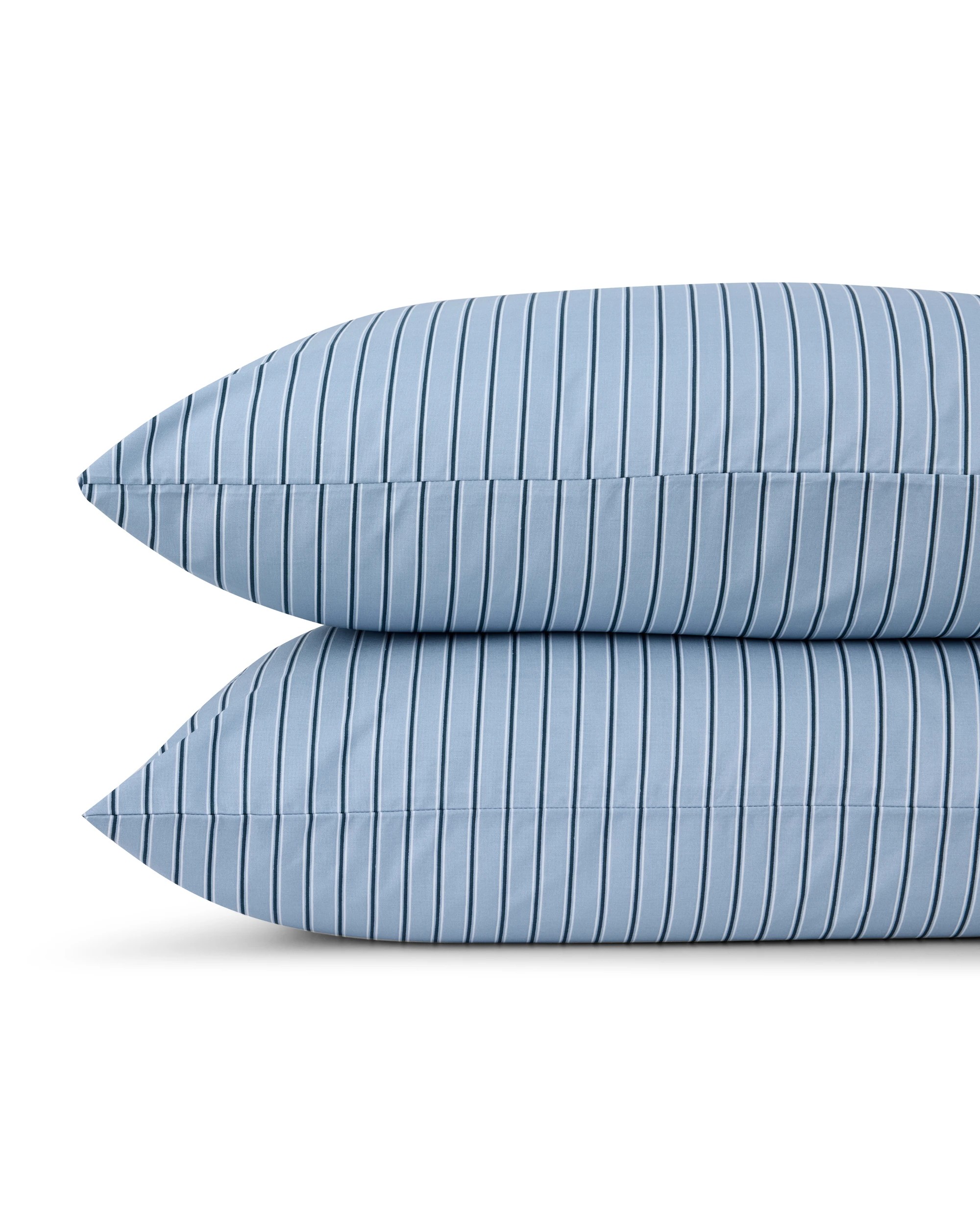 2 250 Thread Count Stripe Cotton Sheet Set - Queen Bed, Blue, 2 of 7