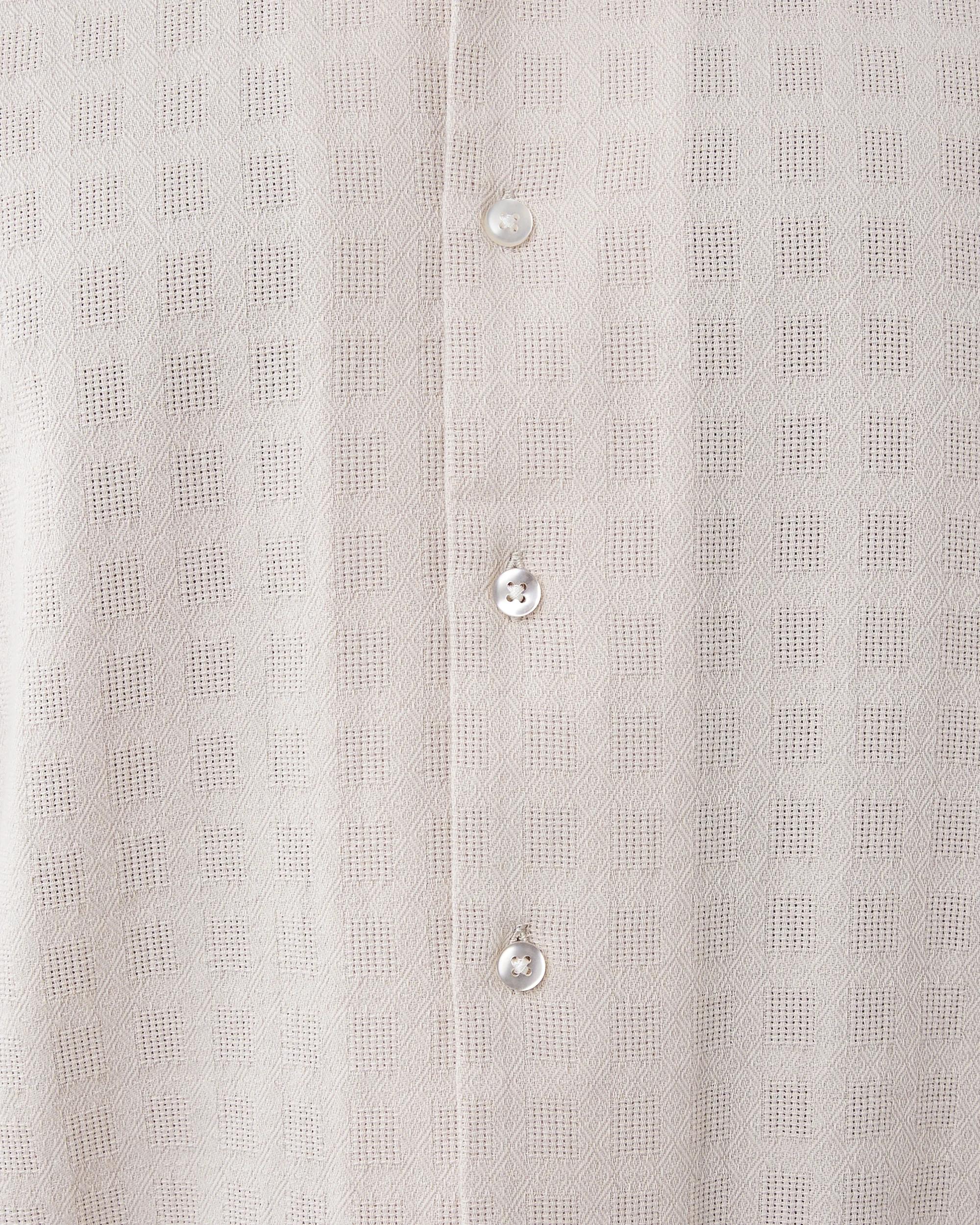 6 Short Sleeve Geometric Shirt Bge Dune, 6 of 6