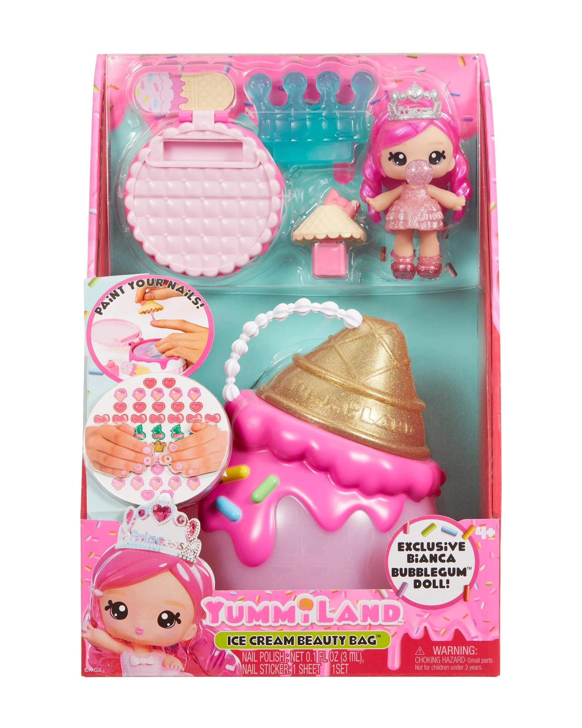 1 Yummiland Beauty Bag Playset and Lip Gloss Doll - Ice Cream Beauty Bag - Multi, 1 of 6